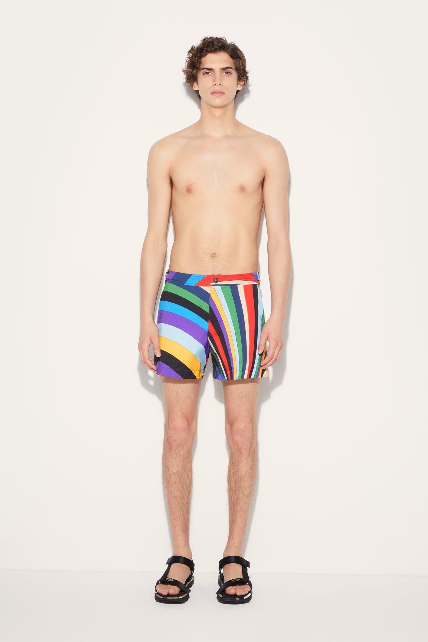 PUCCI Swimwear | Men Iride-Print Swim Shorts