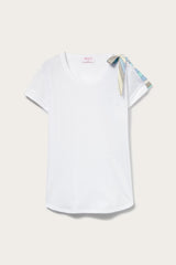 PUCCI T-Shirts And Sweatshirts | Women Bow-Embellished Cotton T-Shirt