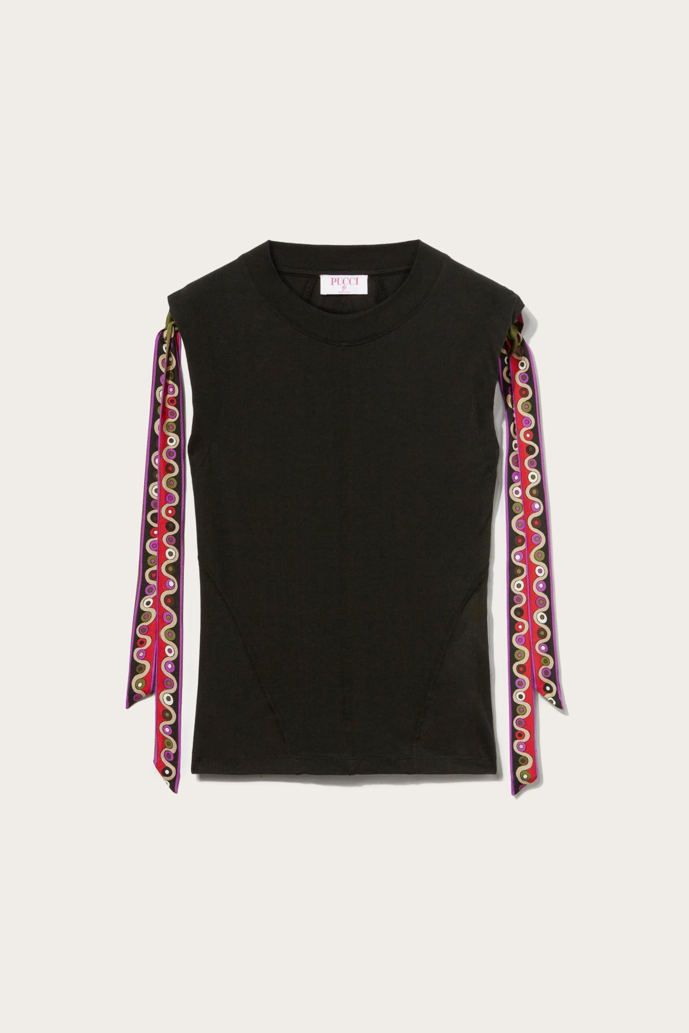 PUCCI T-Shirts And Sweatshirts | Women Iride-Print Cotton T-shirt