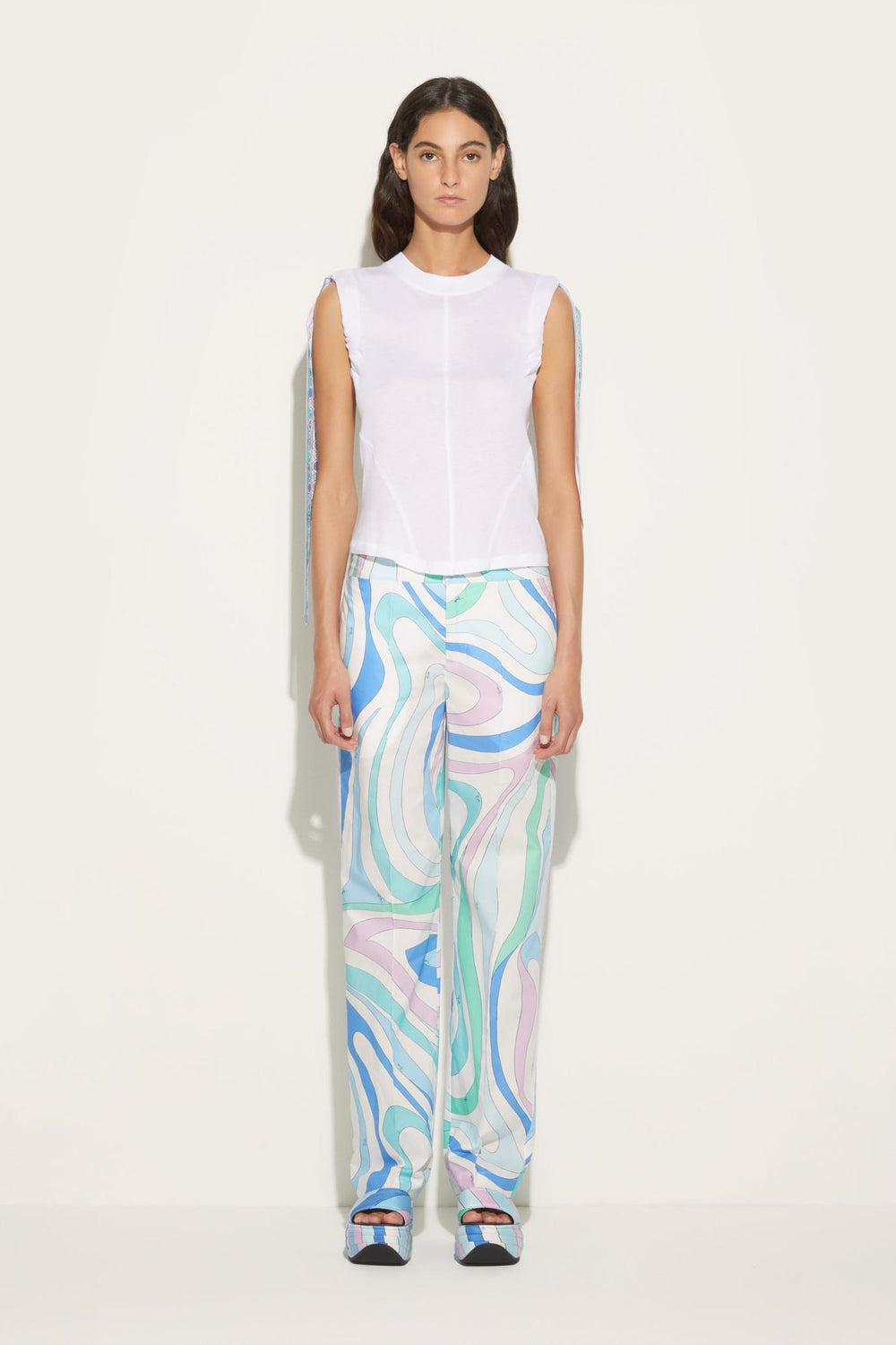 PUCCI T-Shirts And Sweatshirts | Women Iride-Print Cotton T-Shirt