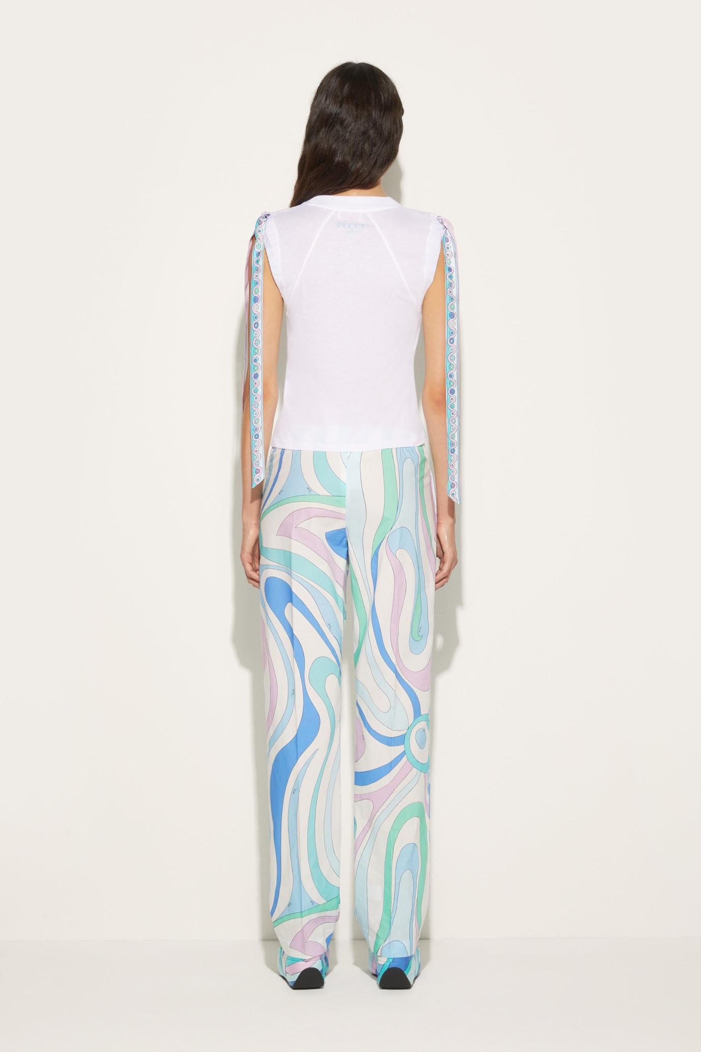 PUCCI T-Shirts And Sweatshirts | Women Iride-Print Cotton T-Shirt