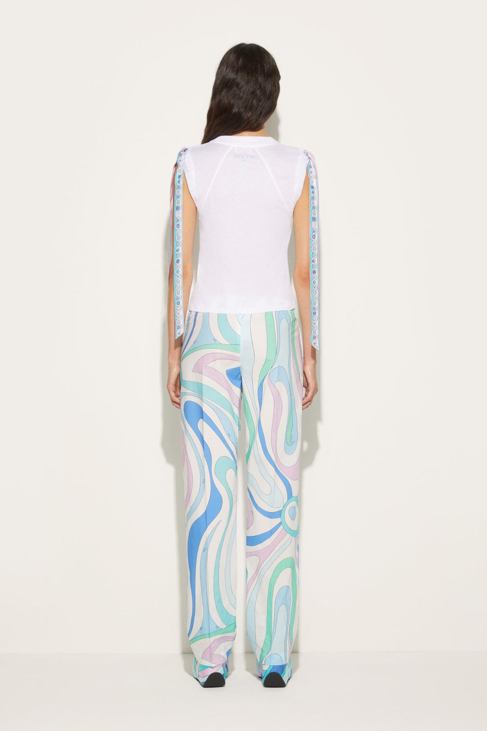 PUCCI T-Shirts And Sweatshirts | Women Iride-Print Cotton T-Shirt