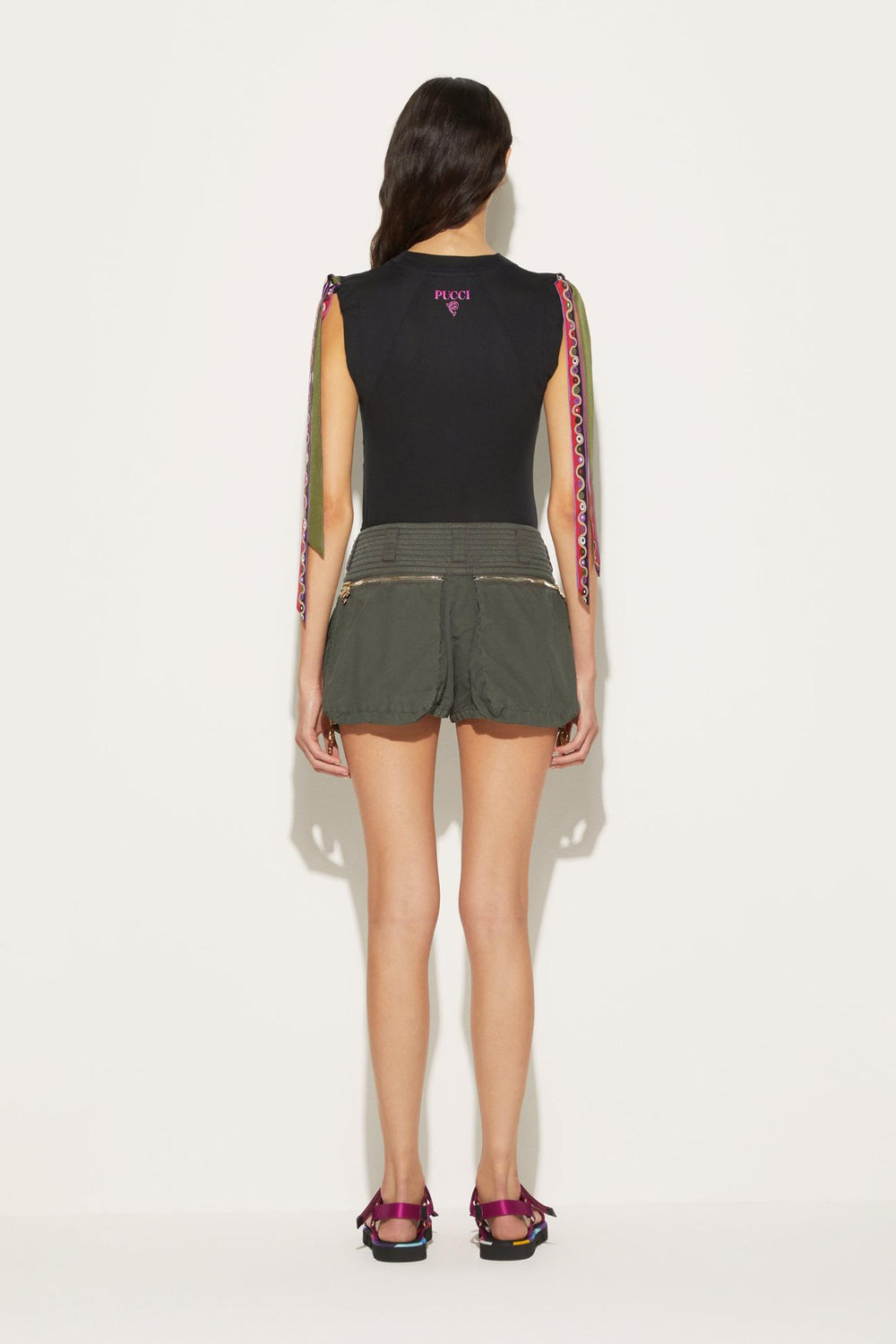 PUCCI T-Shirts And Sweatshirts | Women Iride-Print Cotton T-shirt