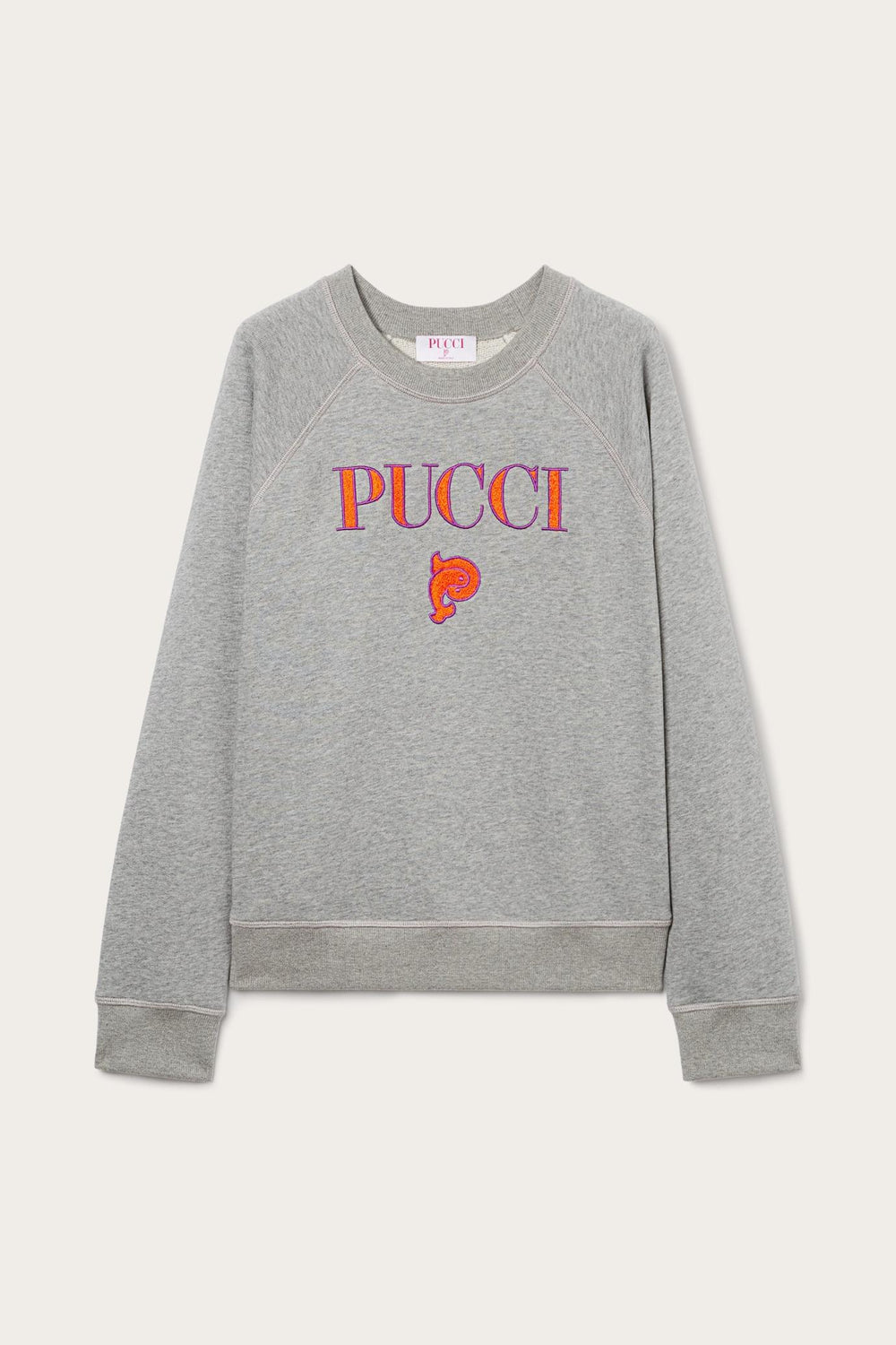PUCCI T-Shirts And Sweatshirts | Women Logo-Embroidered Cotton Sweatshirt