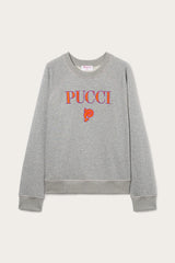 PUCCI T-Shirts And Sweatshirts | Women Logo-Embroidered Cotton Sweatshirt