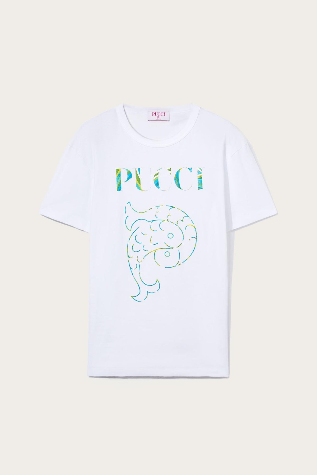 PUCCI T-Shirts And Sweatshirts | Women Logo-Print Cotton T-Shirt