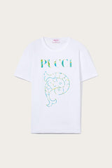 PUCCI T-Shirts And Sweatshirts | Women Logo-Print Cotton T-Shirt