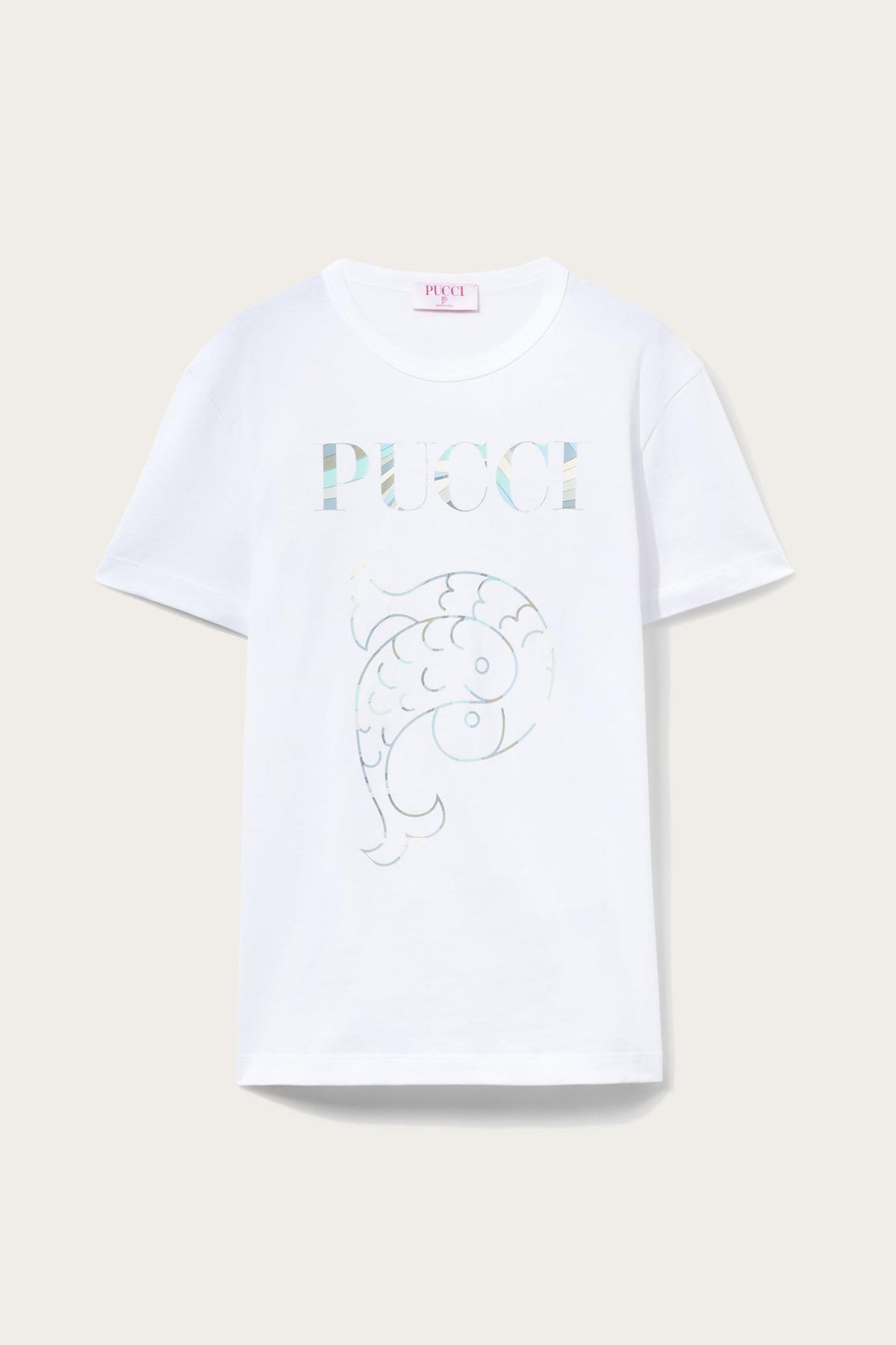 PUCCI T-Shirts And Sweatshirts | Women Logo-Print Cotton T-Shirt