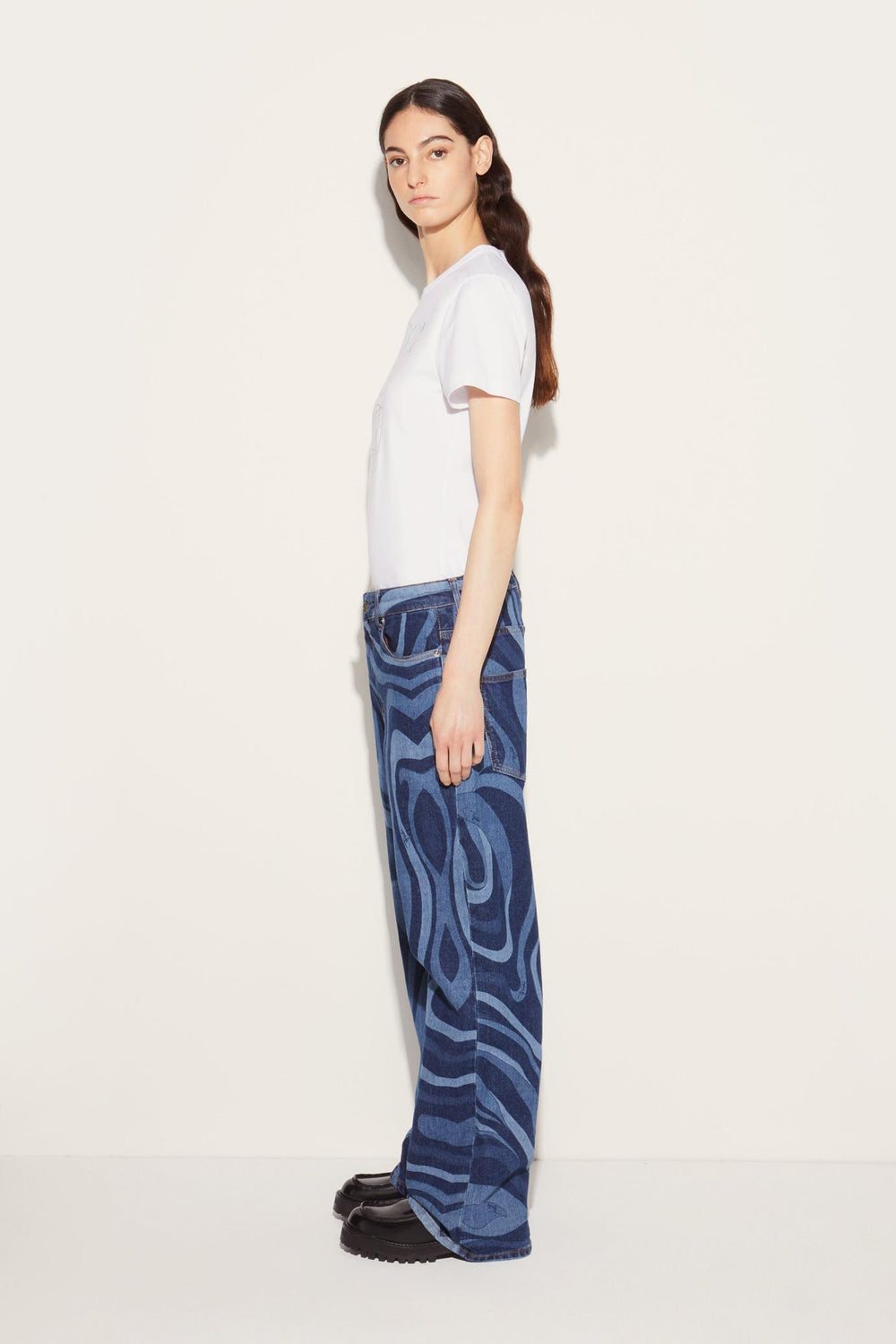 PUCCI T-Shirts And Sweatshirts | Women Logo-Print Cotton T-Shirt