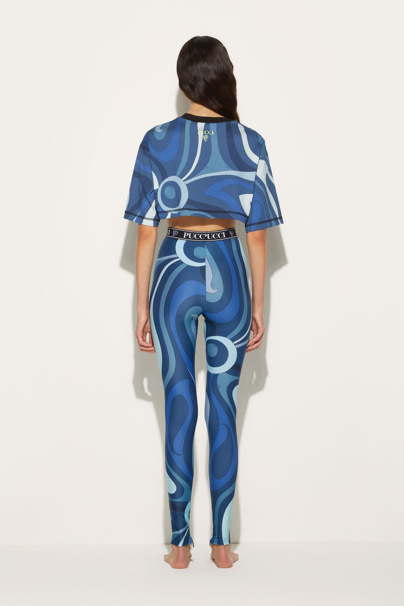 PUCCI T-Shirts And Sweatshirts | Women Marmo-Print Cotton T-shirt