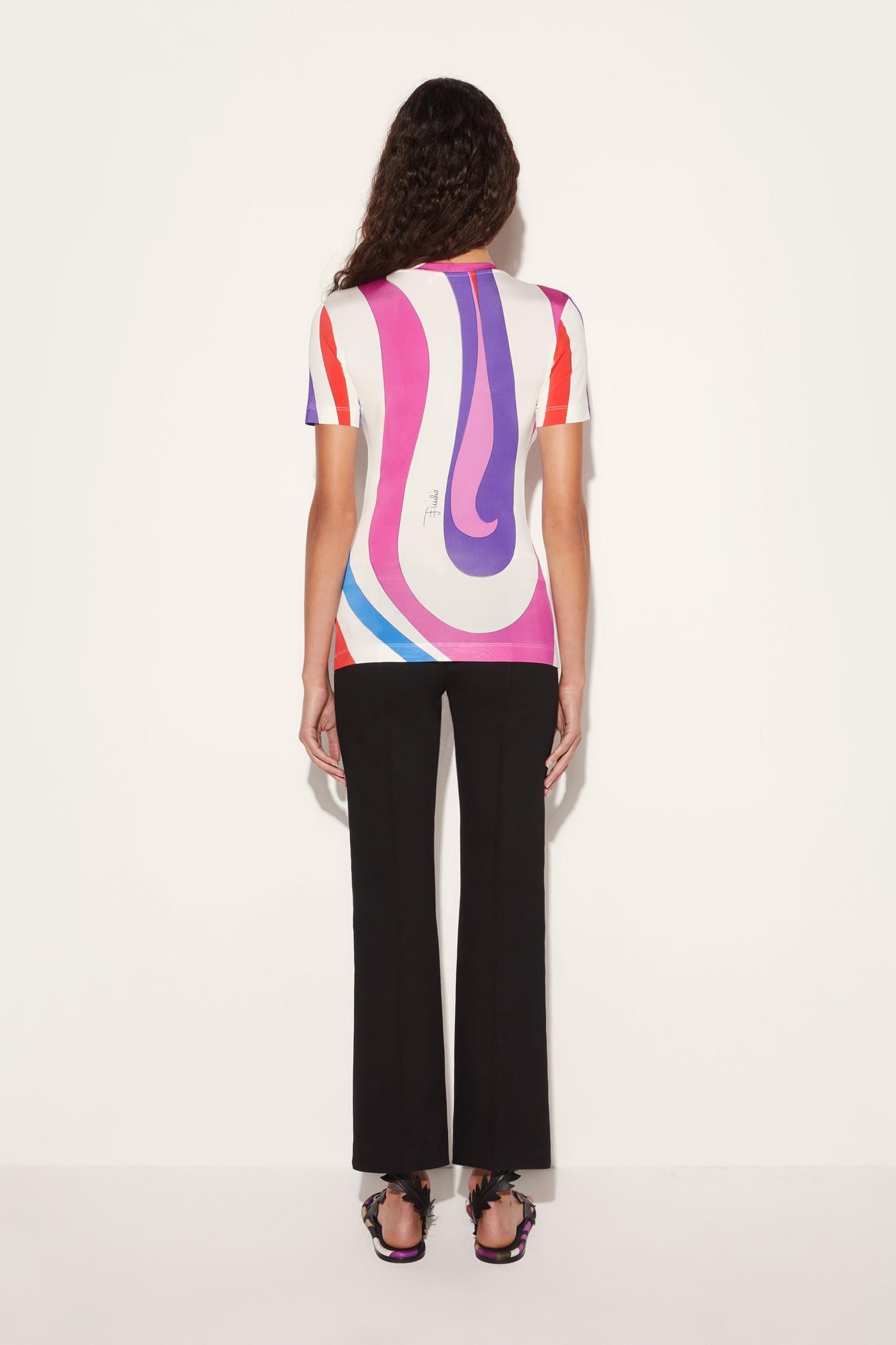 PUCCI T-Shirts And Sweatshirts | Women Marmo-Print T-Shirt