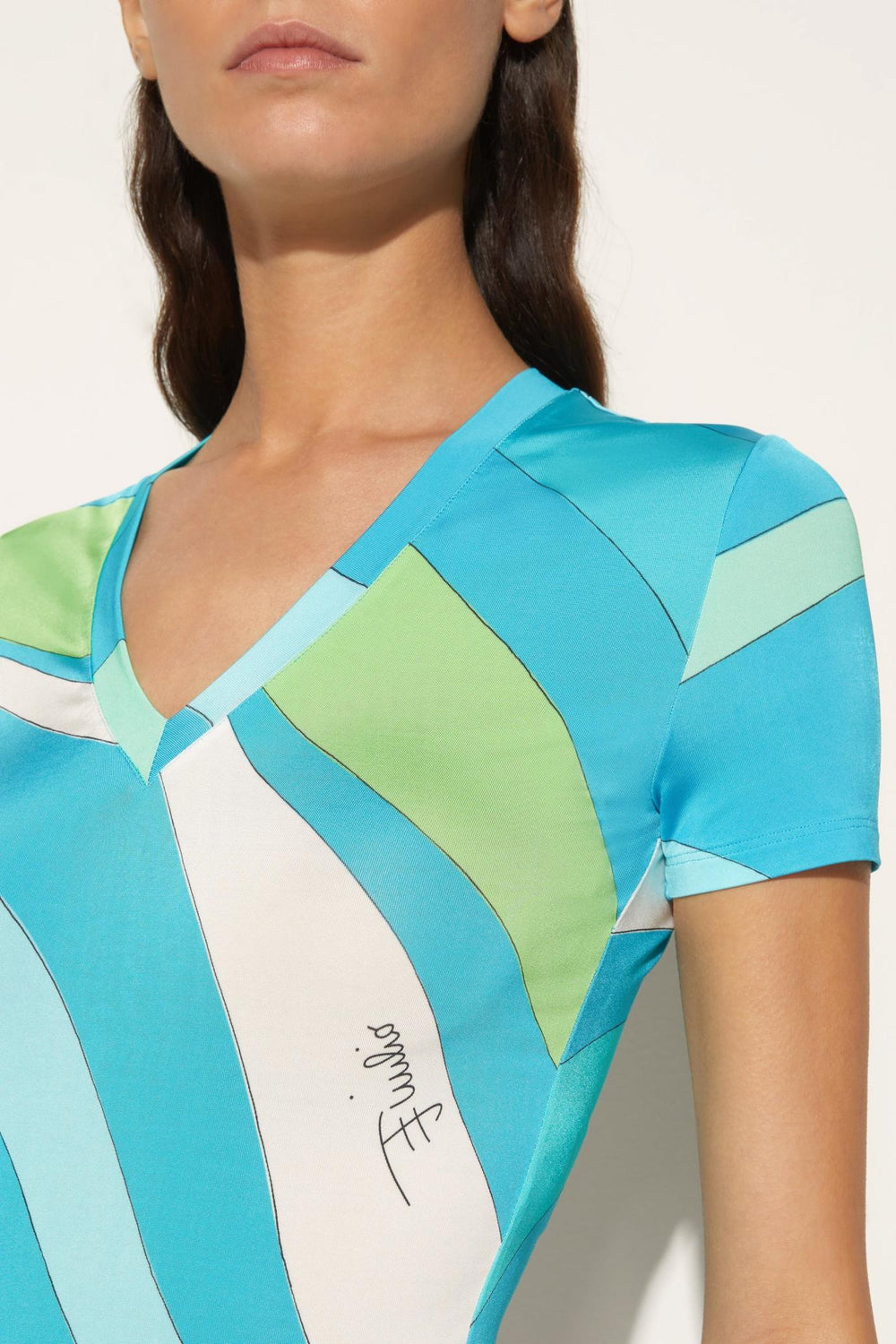 PUCCI T-Shirts And Sweatshirts | Women Marmo-Print T-Shirt