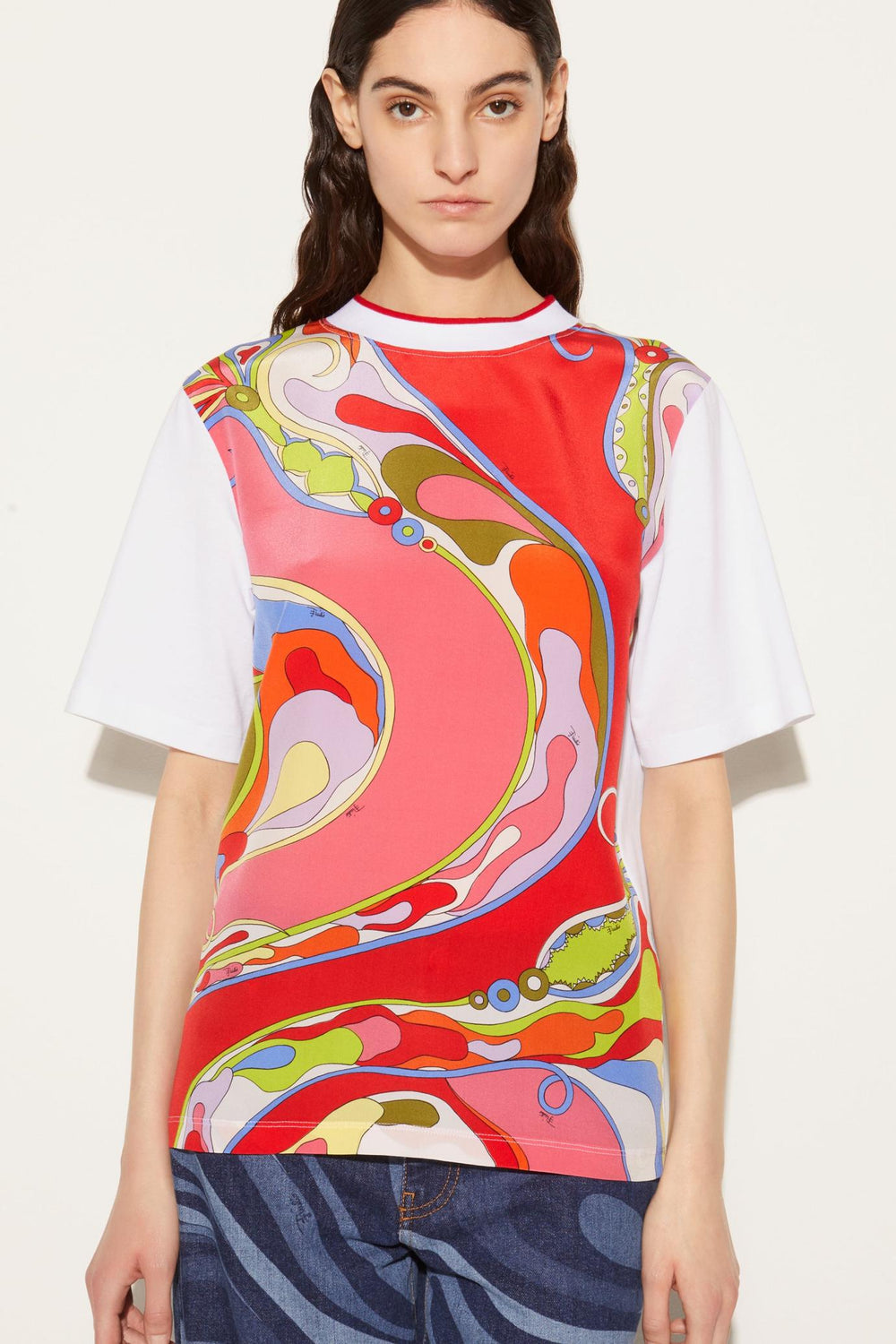 PUCCI T-Shirts And Sweatshirts | Women Orchidee-Print T-Shirt