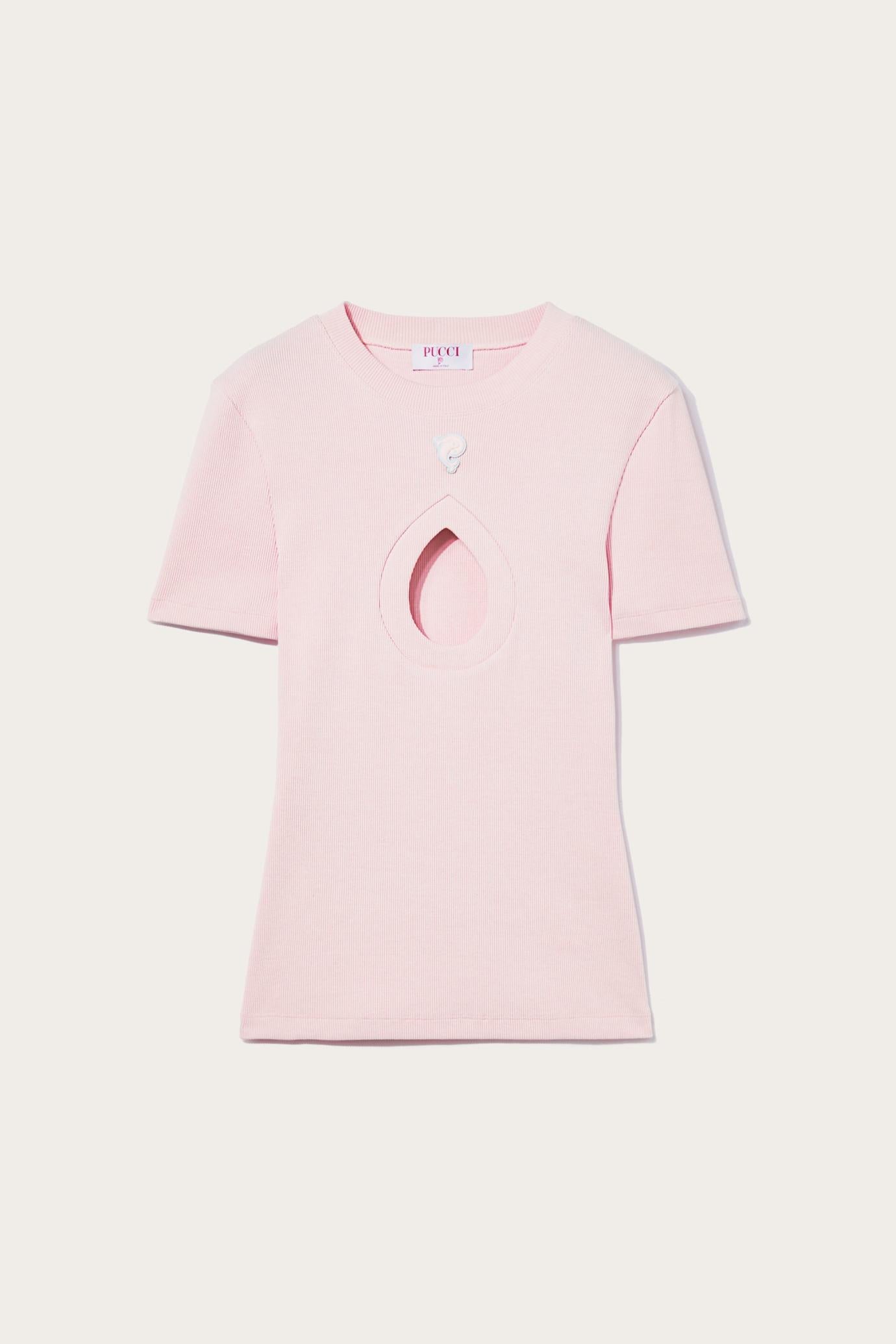 PUCCI T-Shirts And Sweatshirts | Women Pucci P Ribbed-Knit T-Shirt