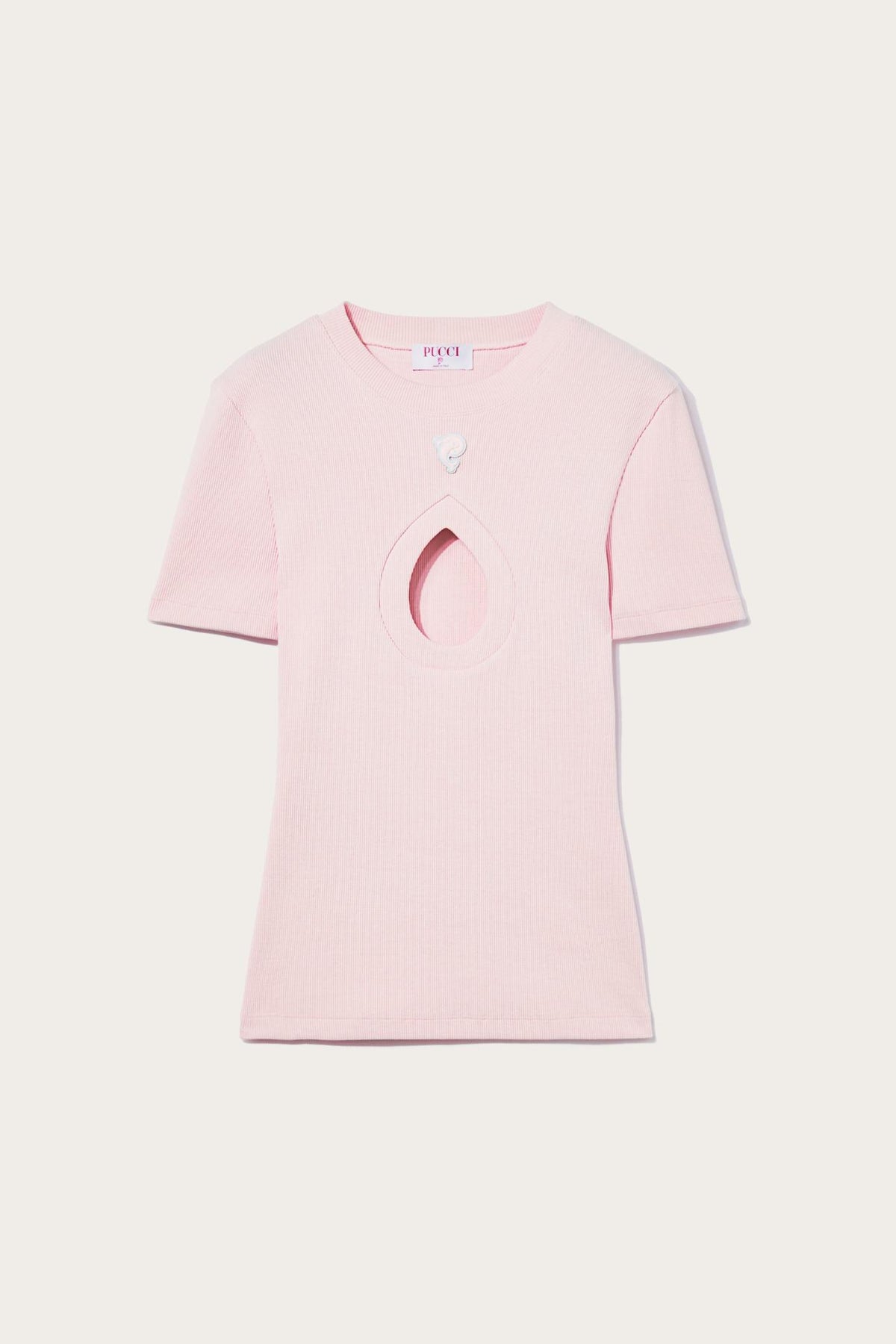 PUCCI T-Shirts And Sweatshirts | Women Pucci P Ribbed-Knit T-Shirt