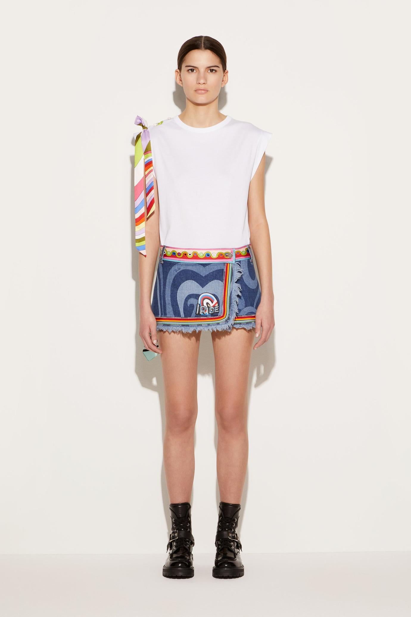 PUCCI T-Shirts And Sweatshirts | Women Tie-Detail T-shirt