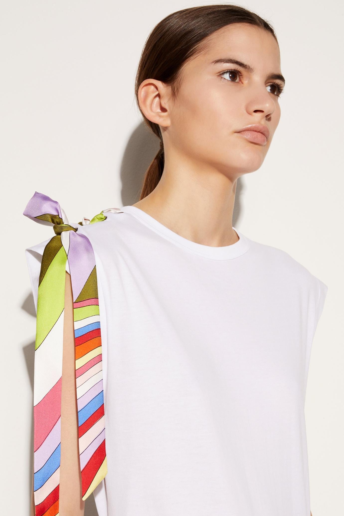 PUCCI T-Shirts And Sweatshirts | Women Tie-Detail T-shirt