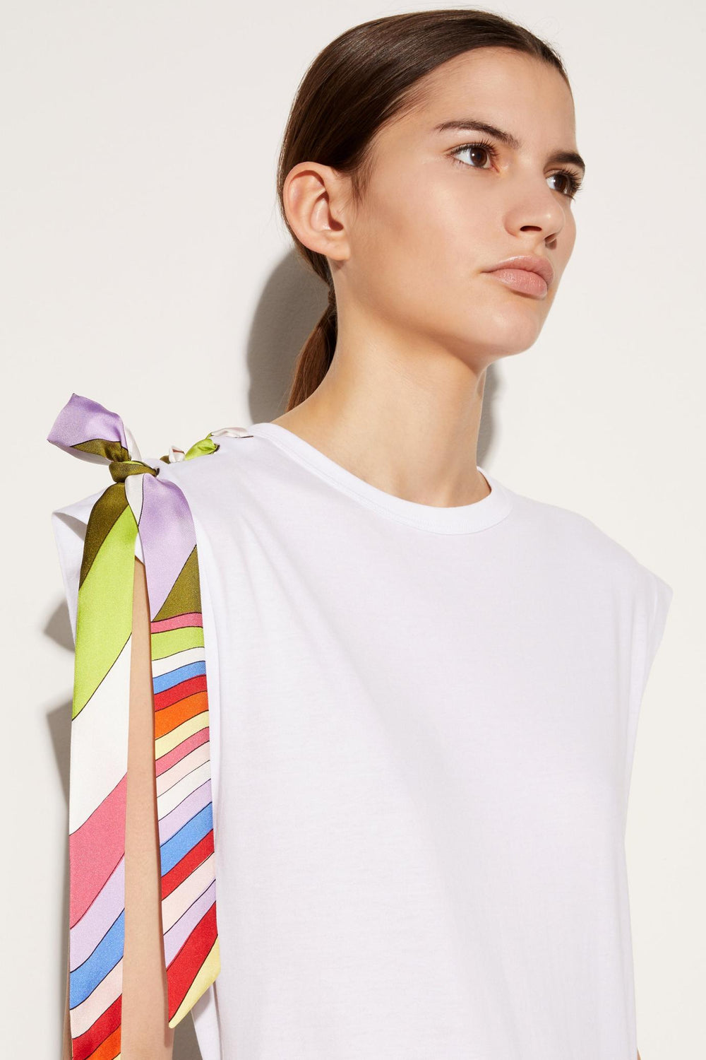 PUCCI T-Shirts And Sweatshirts | Women Tie-Detail T-shirt