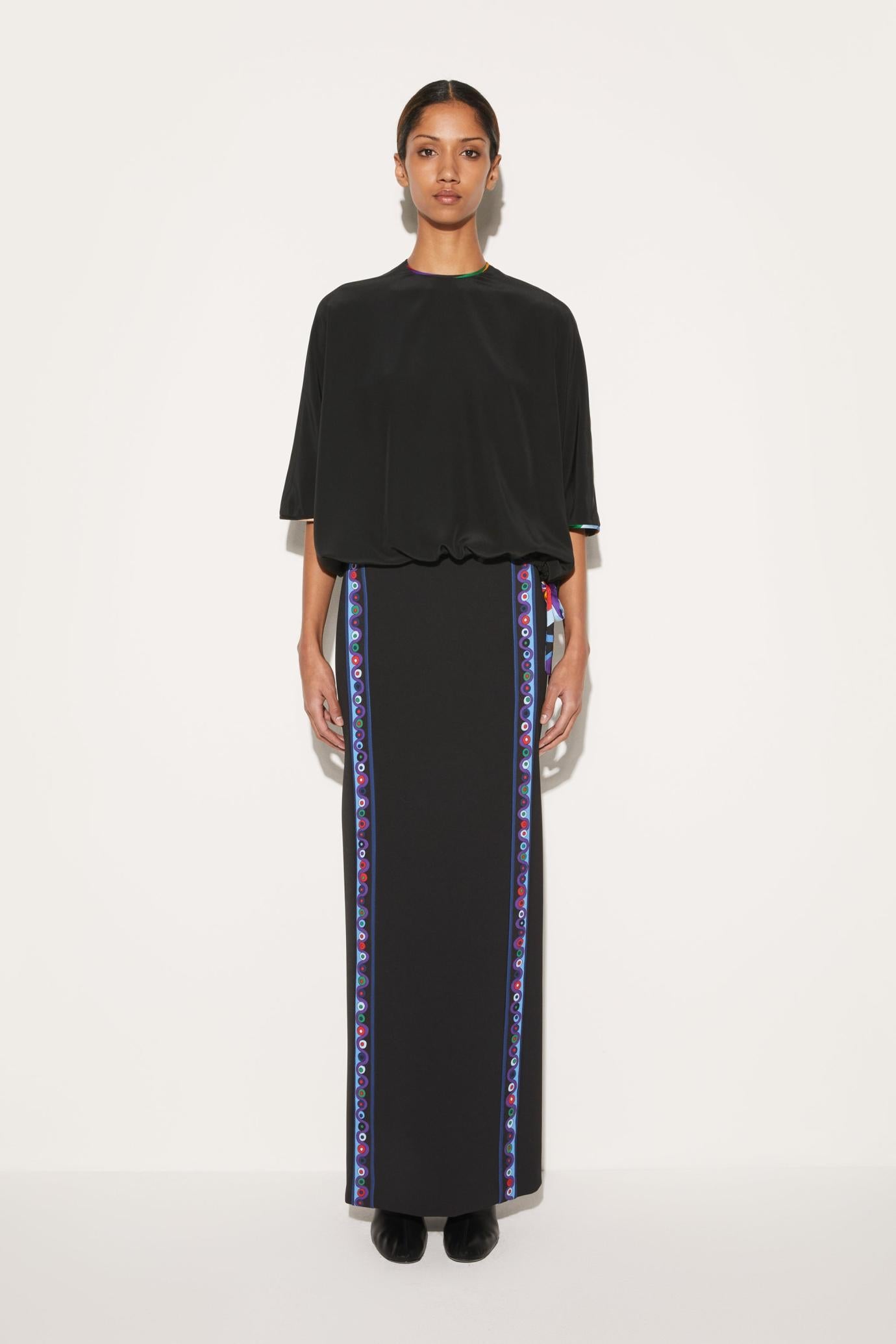 PUCCI Tops And Shirts | Women Black Silk Top