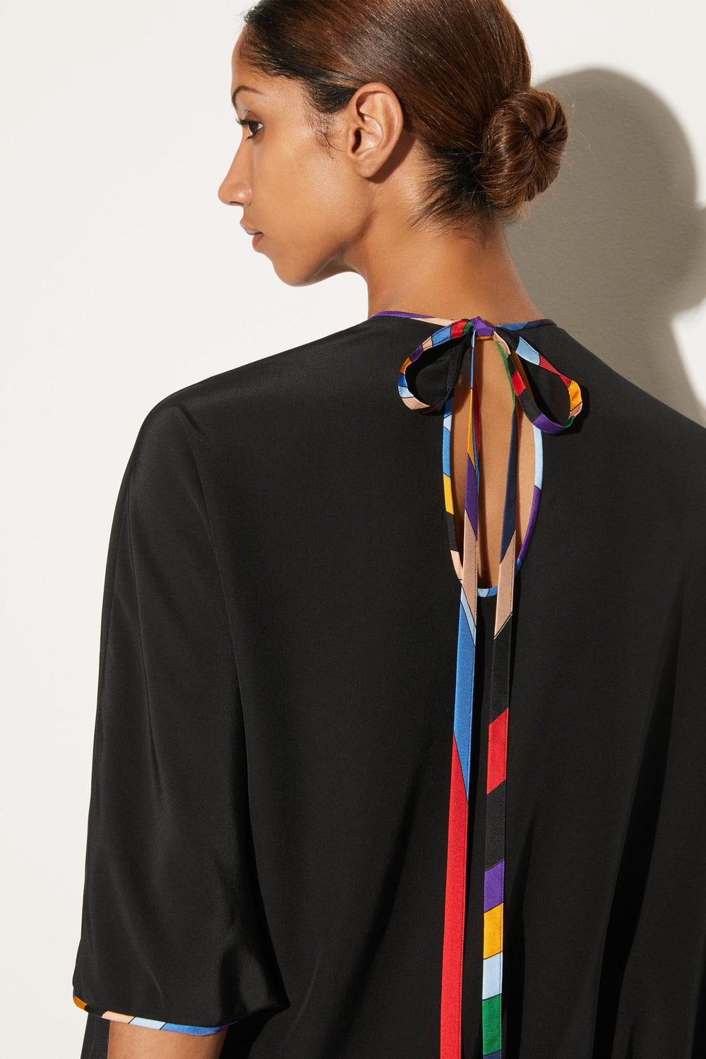 PUCCI Tops And Shirts | Women Black Silk Top