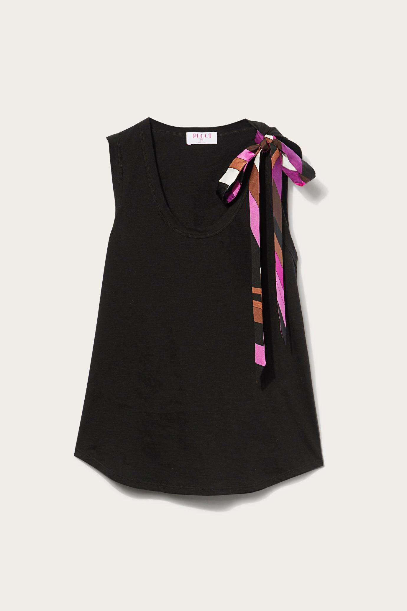 PUCCI Tops And Shirts | Women Bow-Embellished Cotton Top