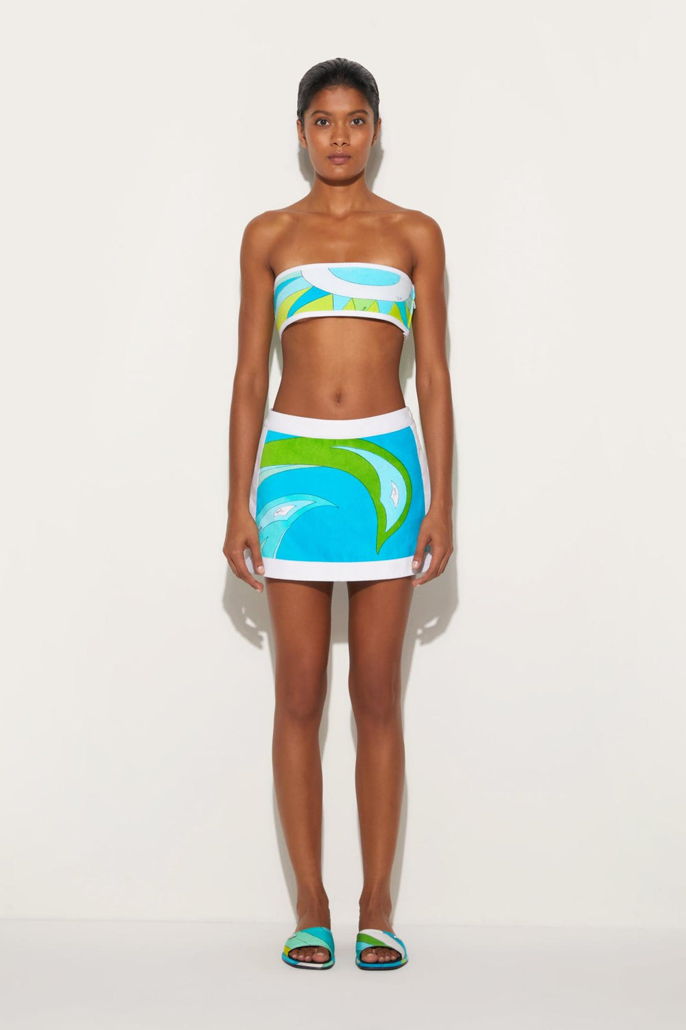 PUCCI Tops And Shirts | Women Cigni-Print Cotton Bandeau