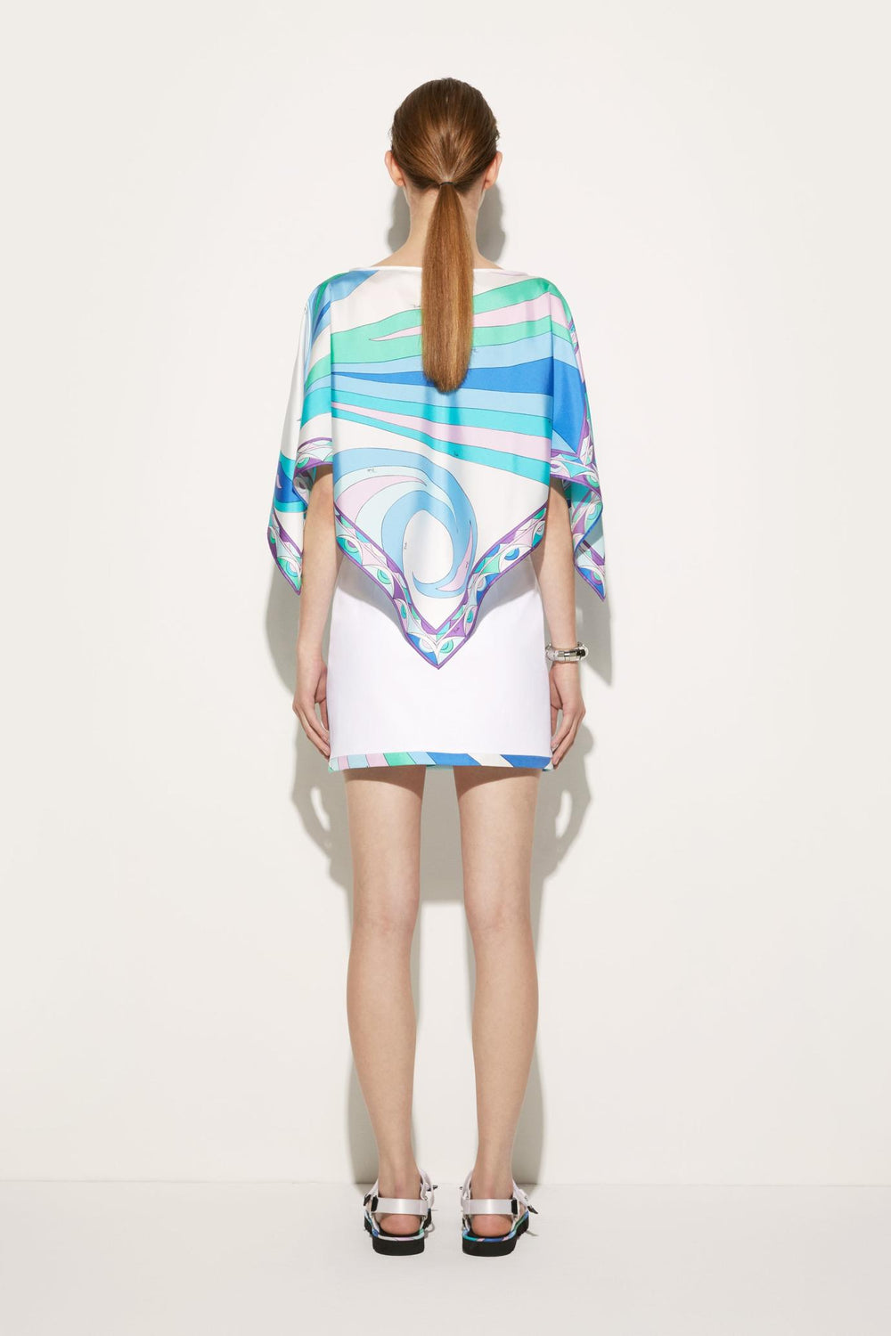 PUCCI Tops And Shirts | Women Cigni-Print Silk Top