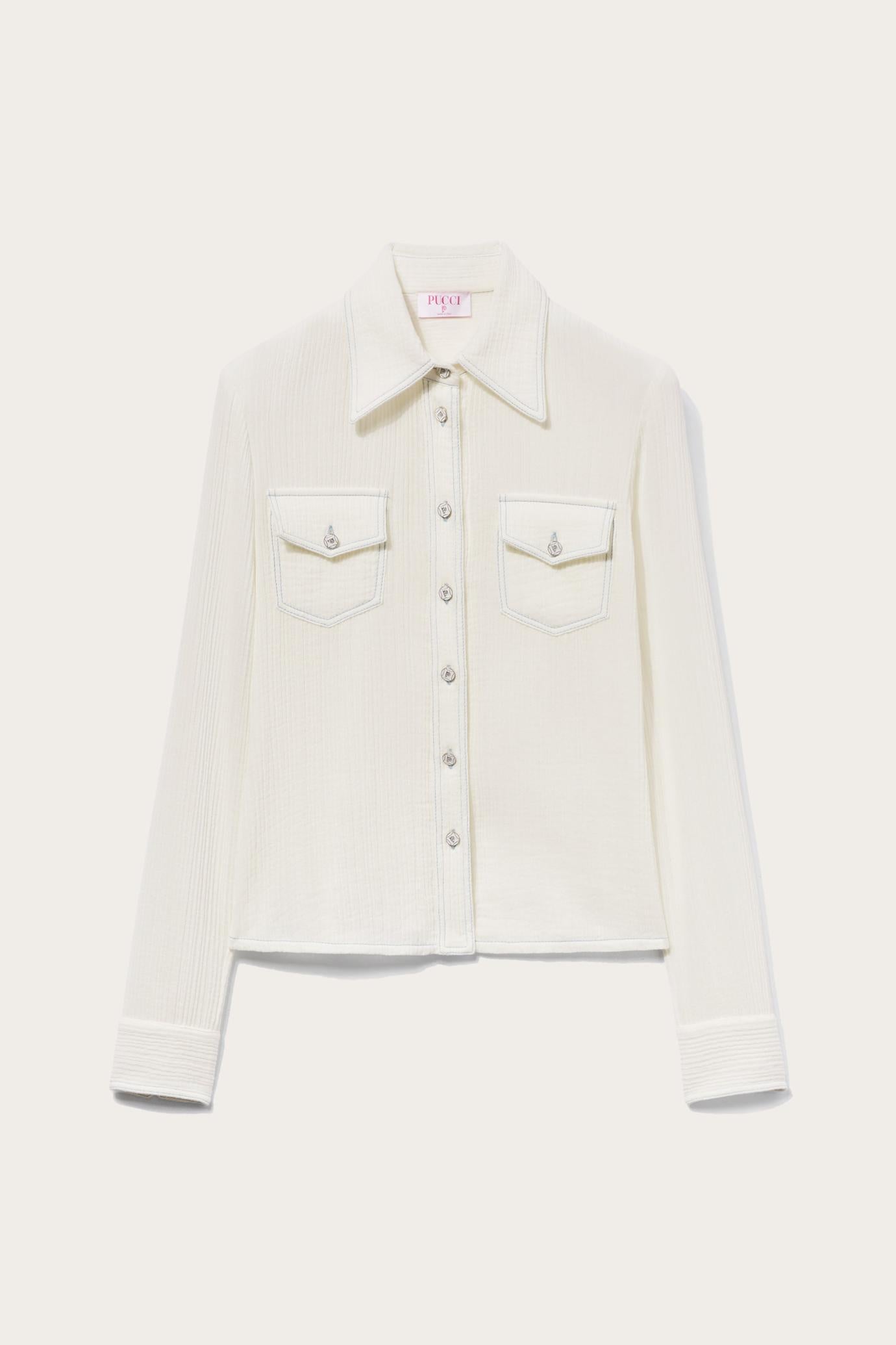 PUCCI Tops And Shirts | Women Cotton Crepon Shirt