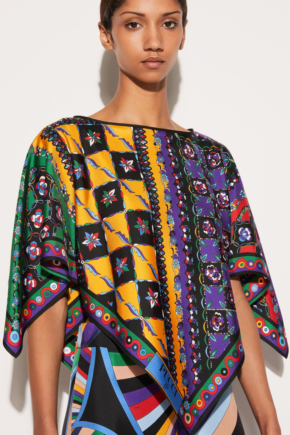 PUCCI Tops And Shirts | Women Festa And Onde-Print Kaftan Top