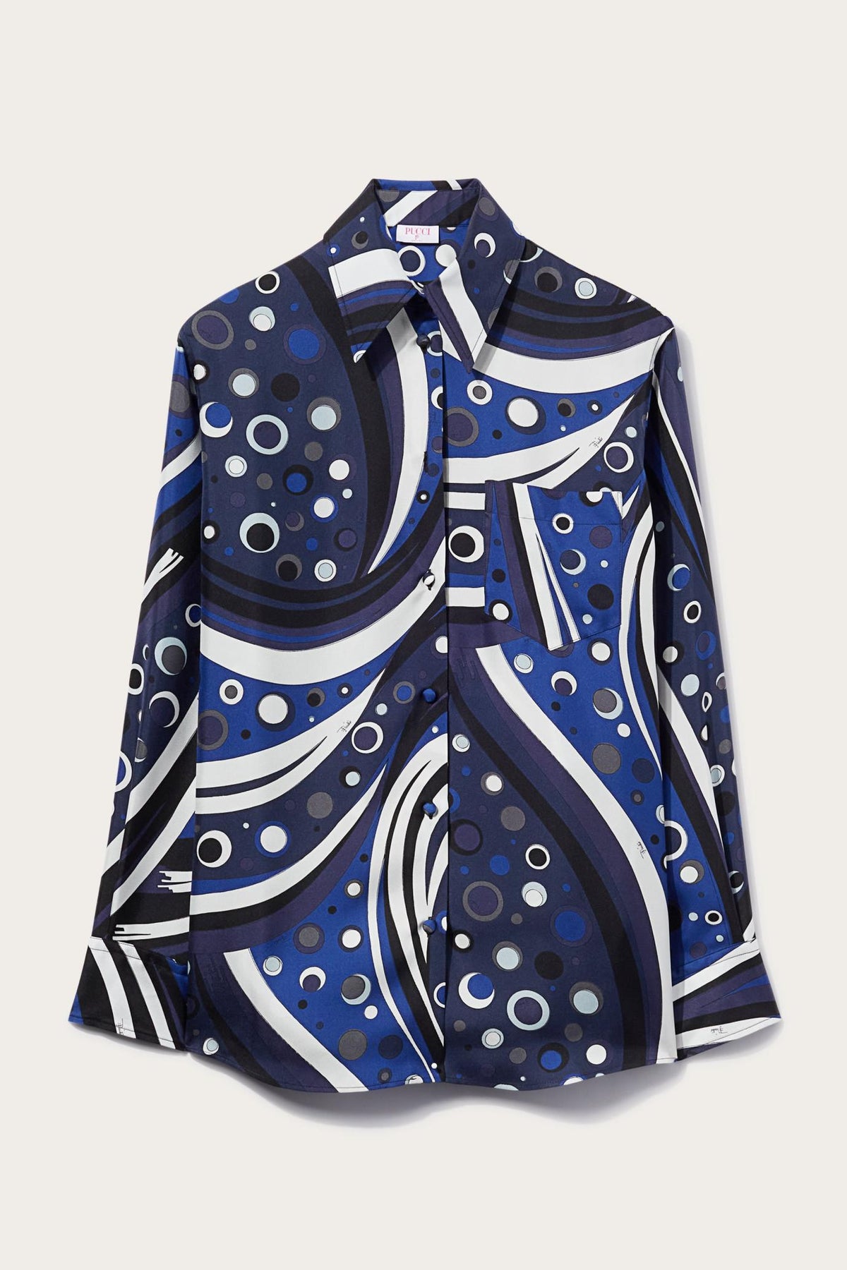PUCCI Tops And Shirts | Women Fontane-Print Silk-Twill Shirt