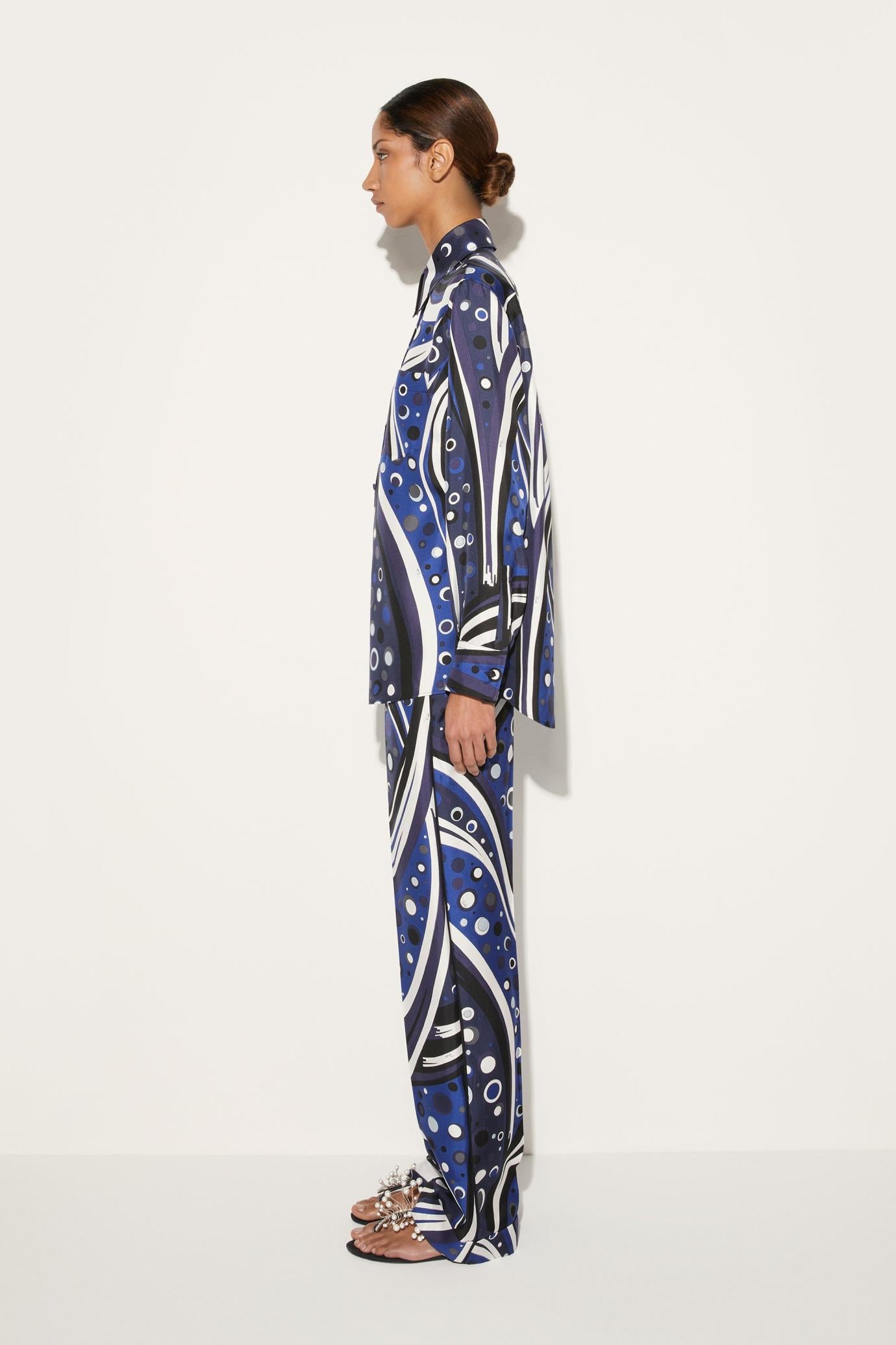 PUCCI Tops And Shirts | Women Fontane-Print Silk-Twill Shirt