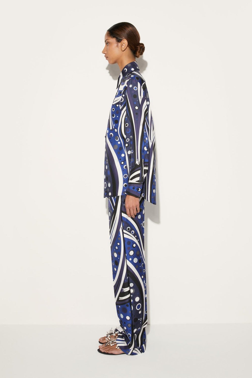 PUCCI Tops And Shirts | Women Fontane-Print Silk-Twill Shirt