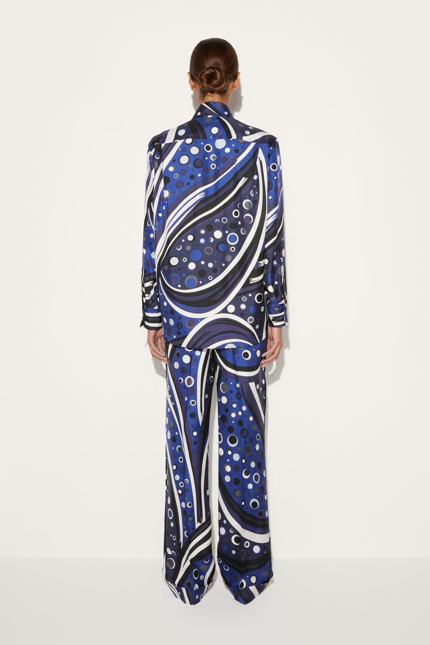 PUCCI Tops And Shirts | Women Fontane-Print Silk-Twill Shirt