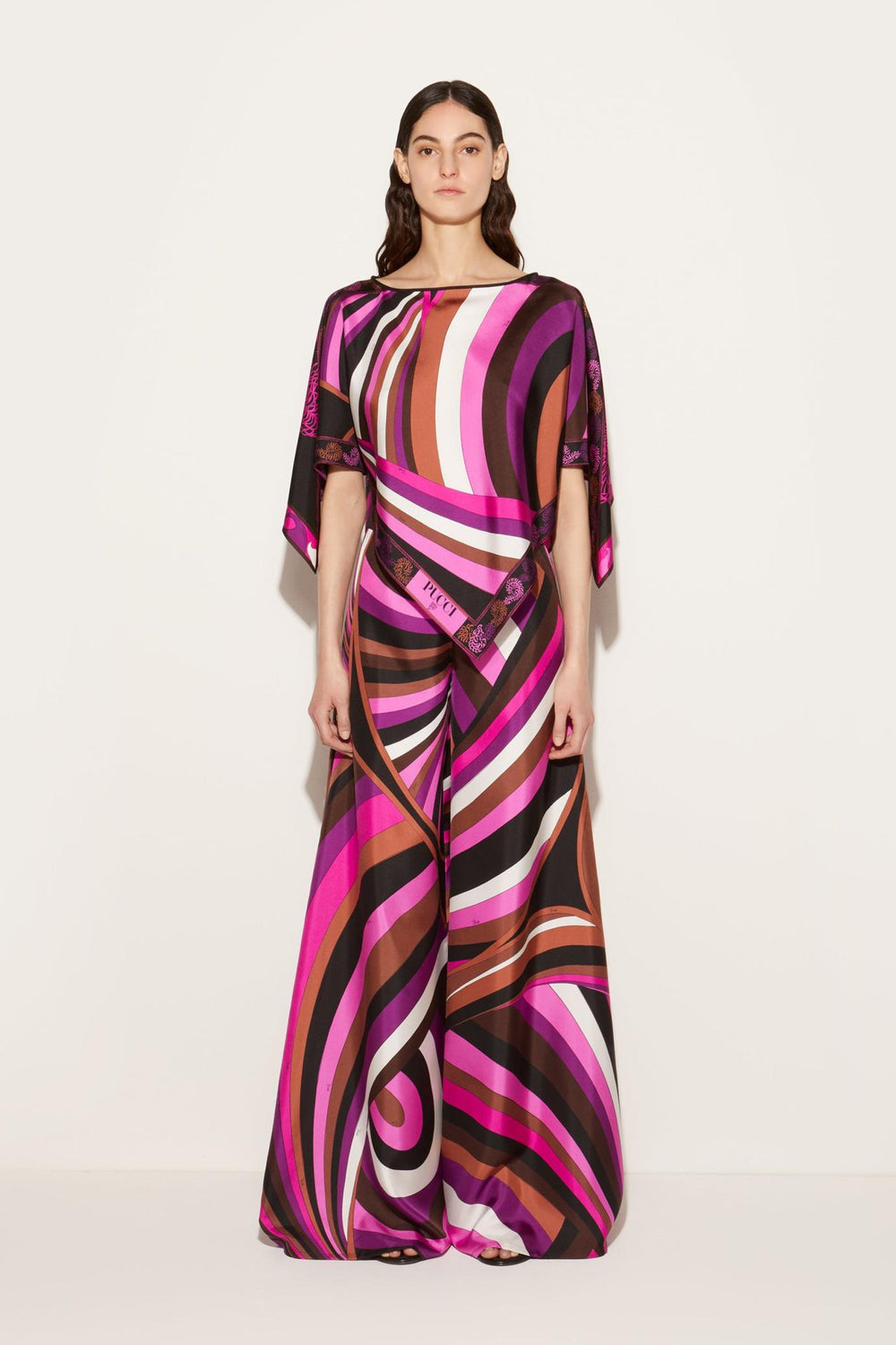 PUCCI Tops And Shirts | Women Iride And Struzzo-Print Kaftan Top