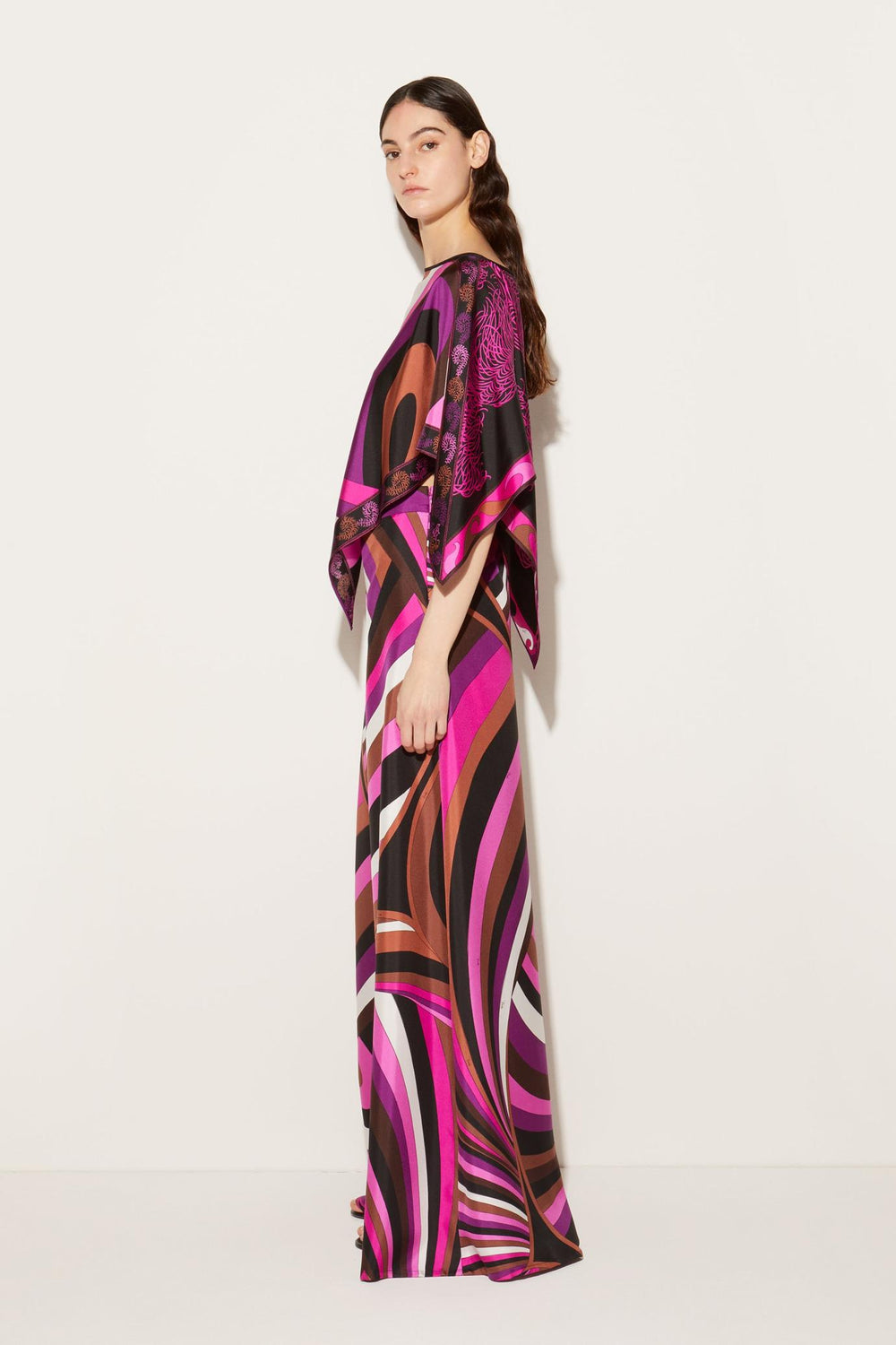 PUCCI Tops And Shirts | Women Iride And Struzzo-Print Kaftan Top