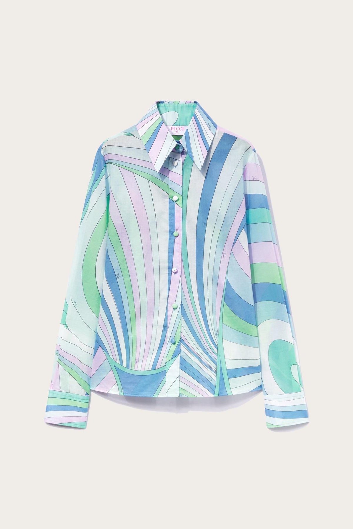 PUCCI Tops And Shirts | Women Iride-Print Cotton Shirt