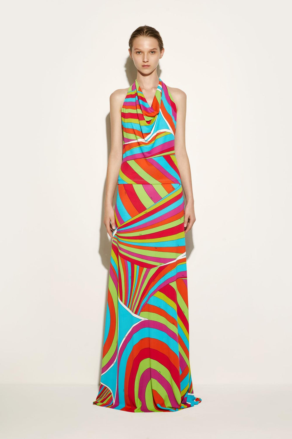 PUCCI Tops And Shirts | Women Iride-Print Halterneck Top