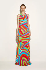 PUCCI Tops And Shirts | Women Iride-Print Halterneck Top