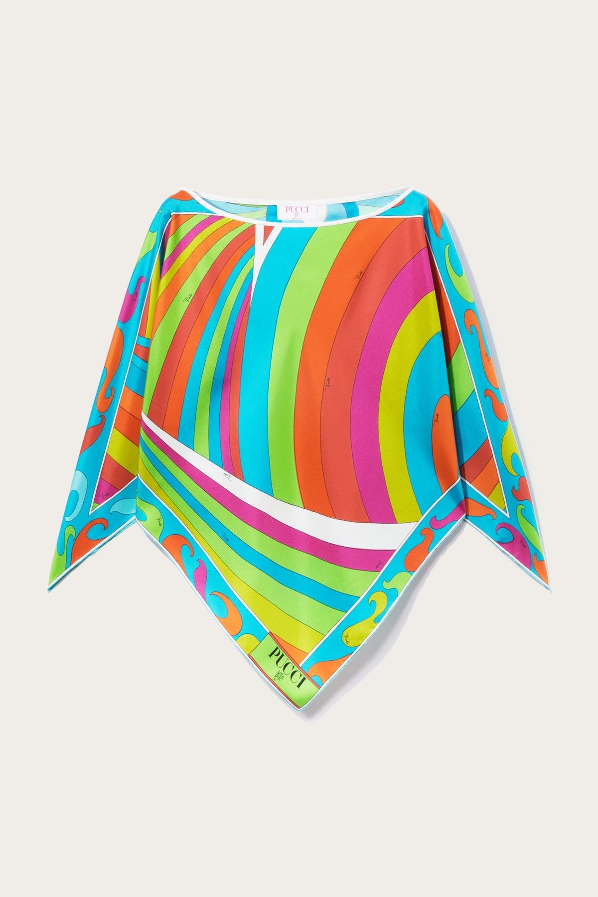 PUCCI Tops And Shirts | Women Iride-Print Silk Top