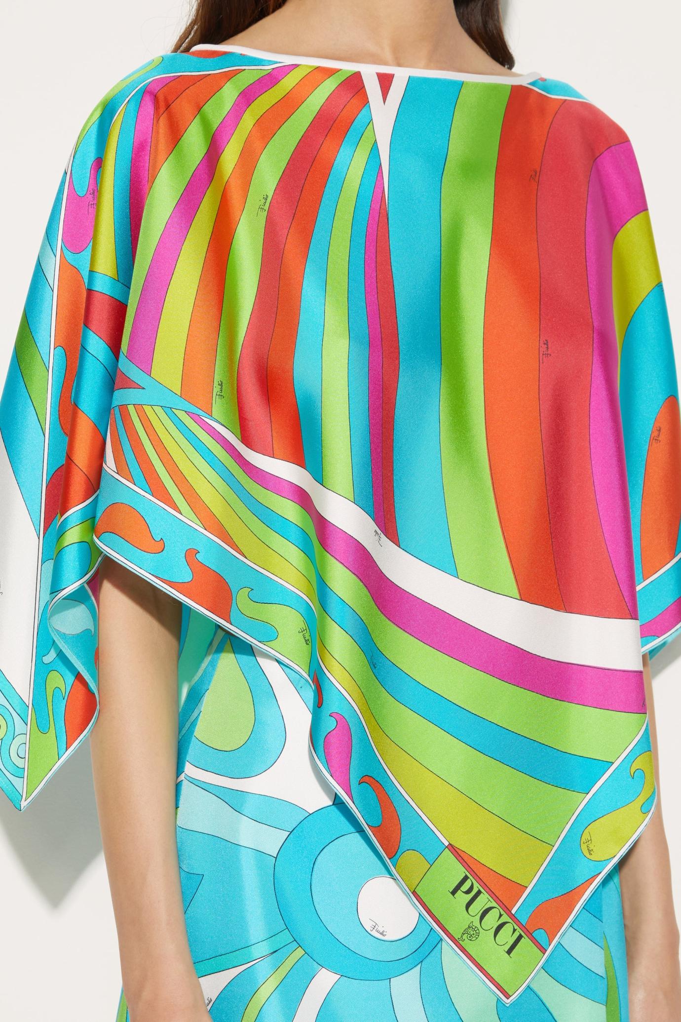 PUCCI Tops And Shirts | Women Iride-Print Silk Top