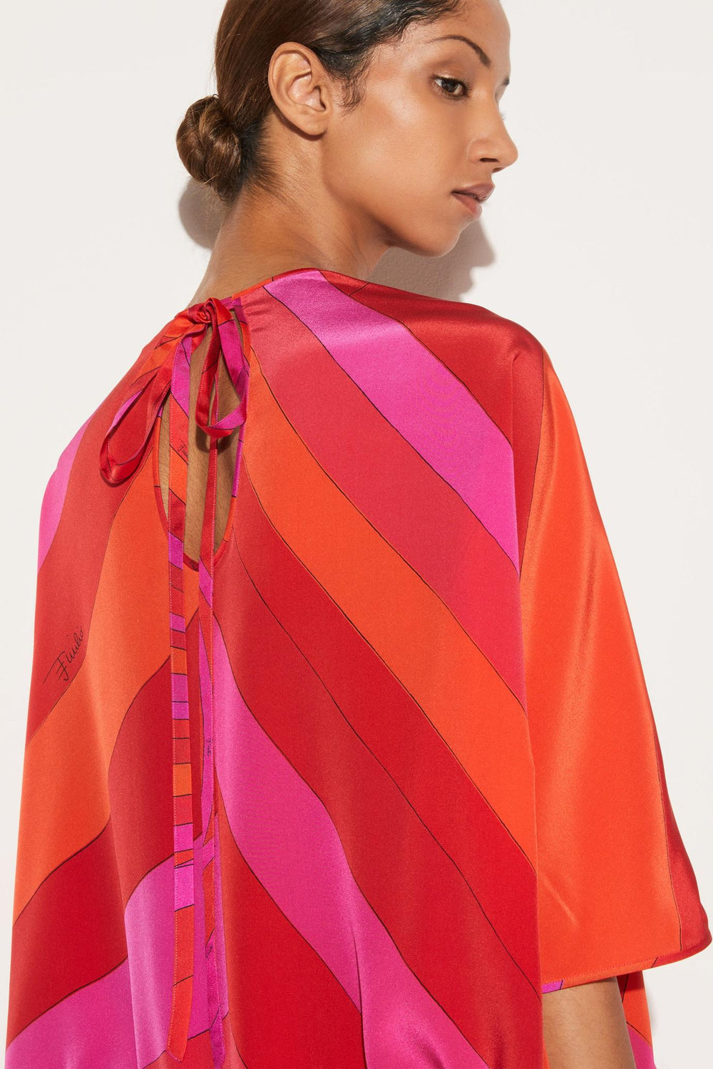 PUCCI Tops And Shirts | Women Iride-Print Silk Top