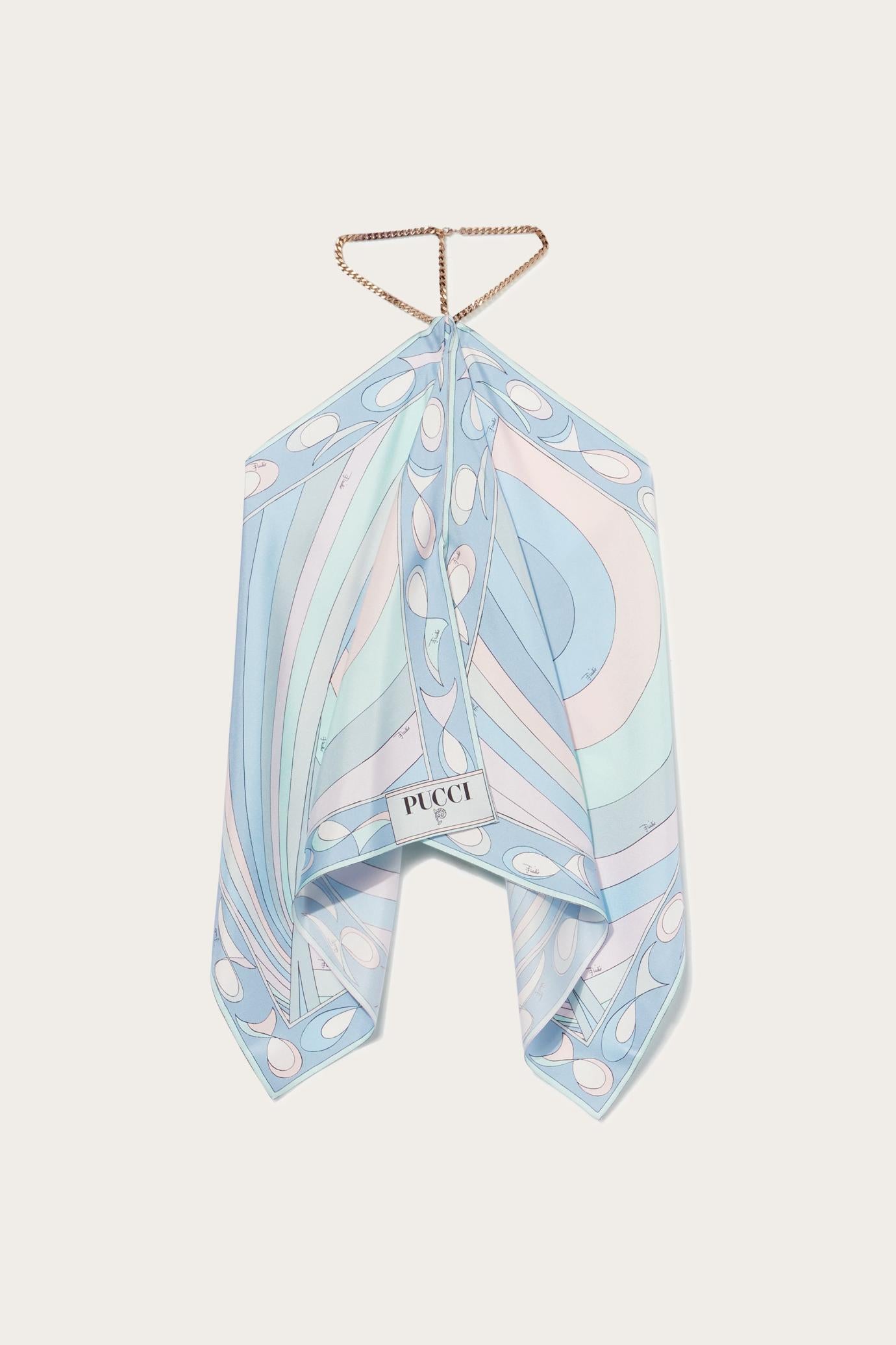 PUCCI Tops And Shirts | Women Iride-Print Silk-Twill Top