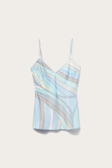 PUCCI Tops And Shirts | Women Iride-Print Silk-Twill Top