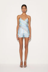 PUCCI Tops And Shirts | Women Iride-Print Silk-Twill Top