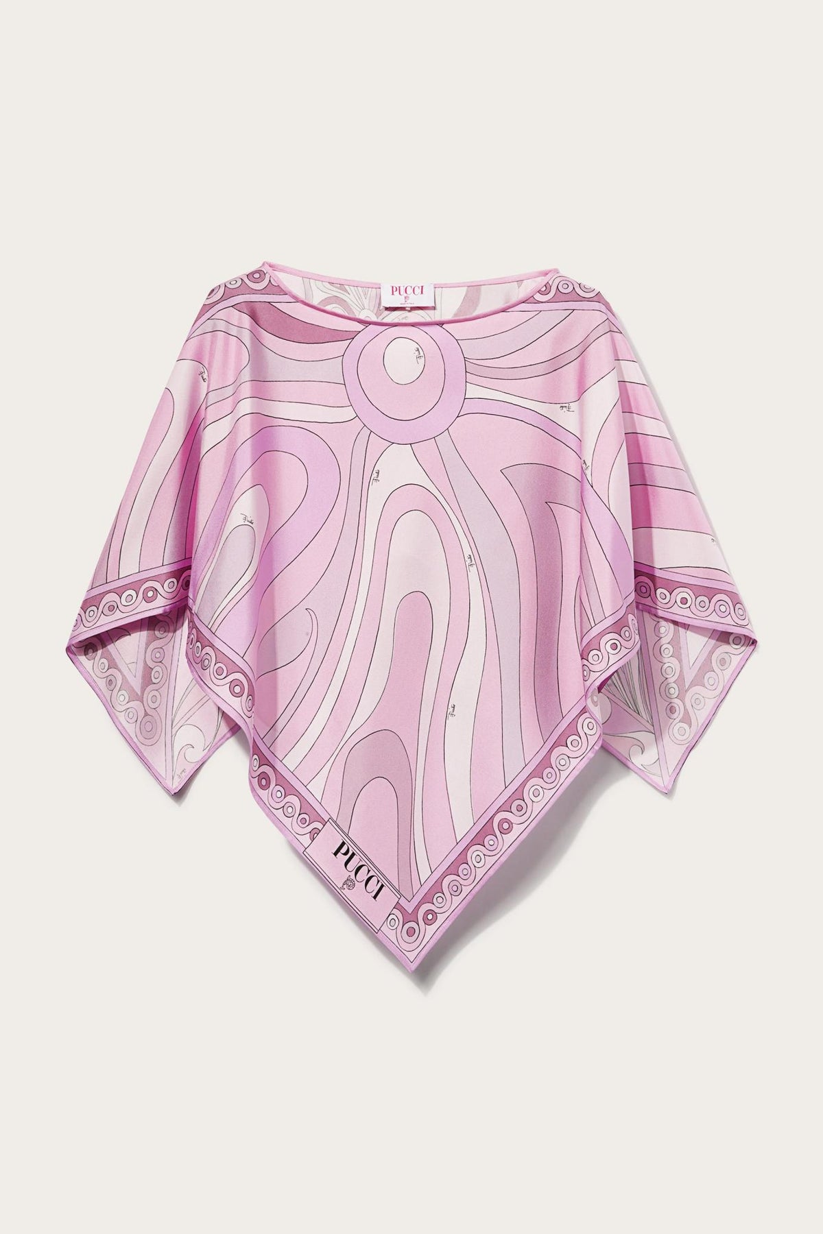 PUCCI Tops And Shirts | Women Marmo And Orchidee-Print Silk-Twill Top