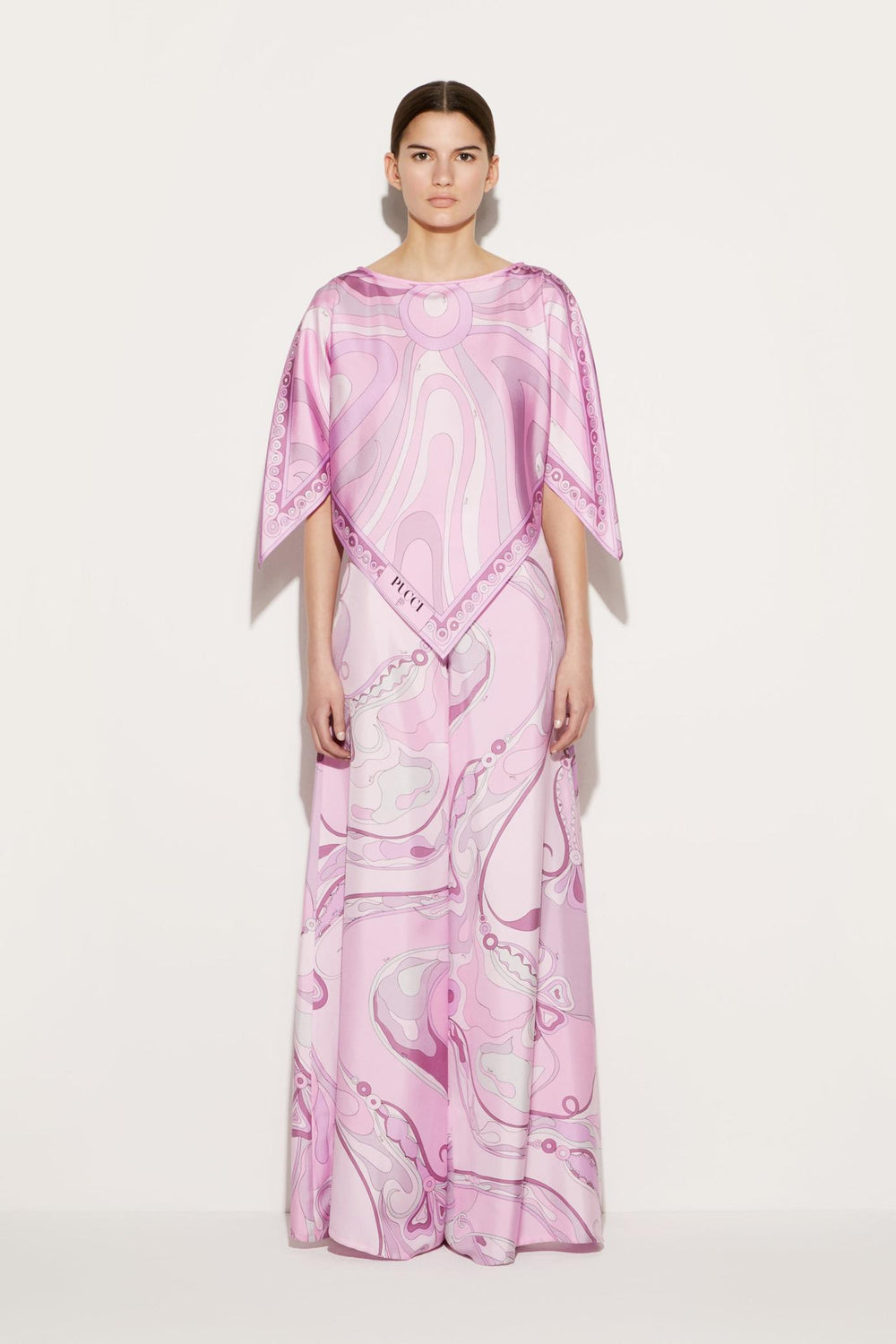 PUCCI Tops And Shirts | Women Marmo And Orchidee-Print Silk-Twill Top