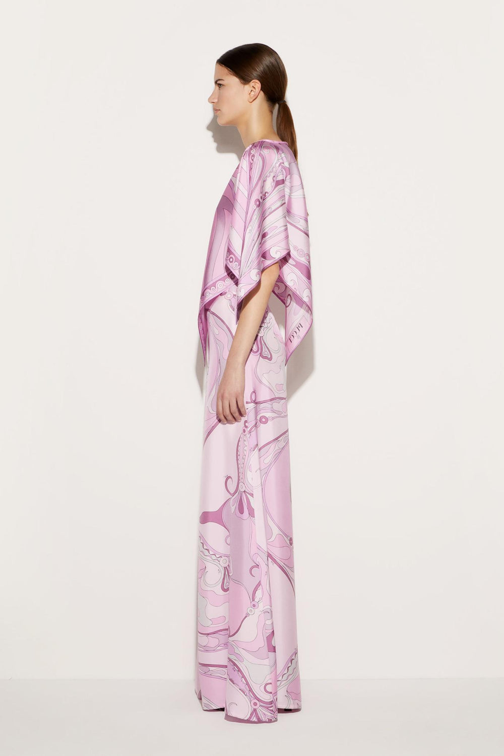 PUCCI Tops And Shirts | Women Marmo And Orchidee-Print Silk-Twill Top