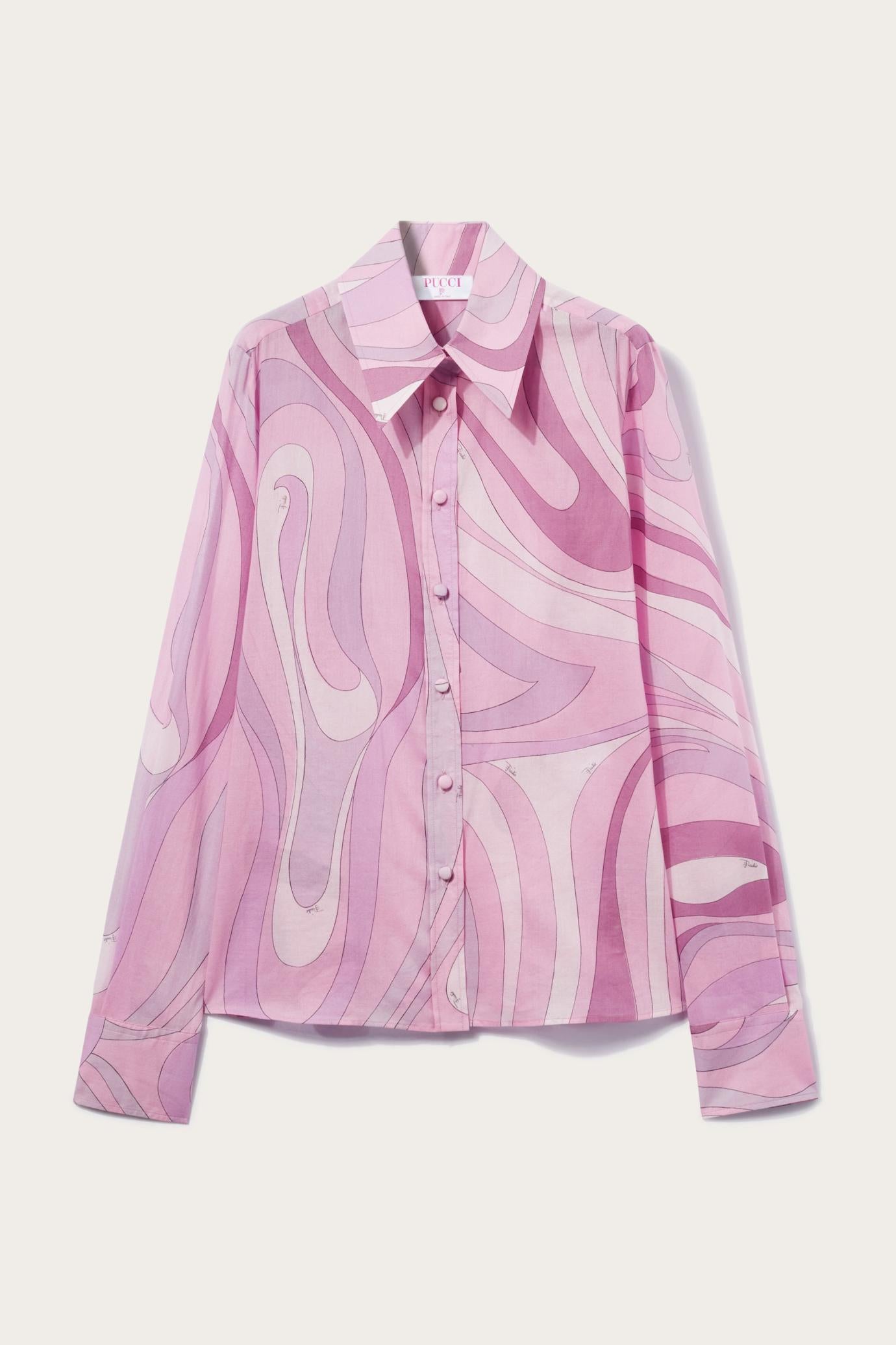 PUCCI Tops And Shirts | Women Marmo-Print Cotton Shirt