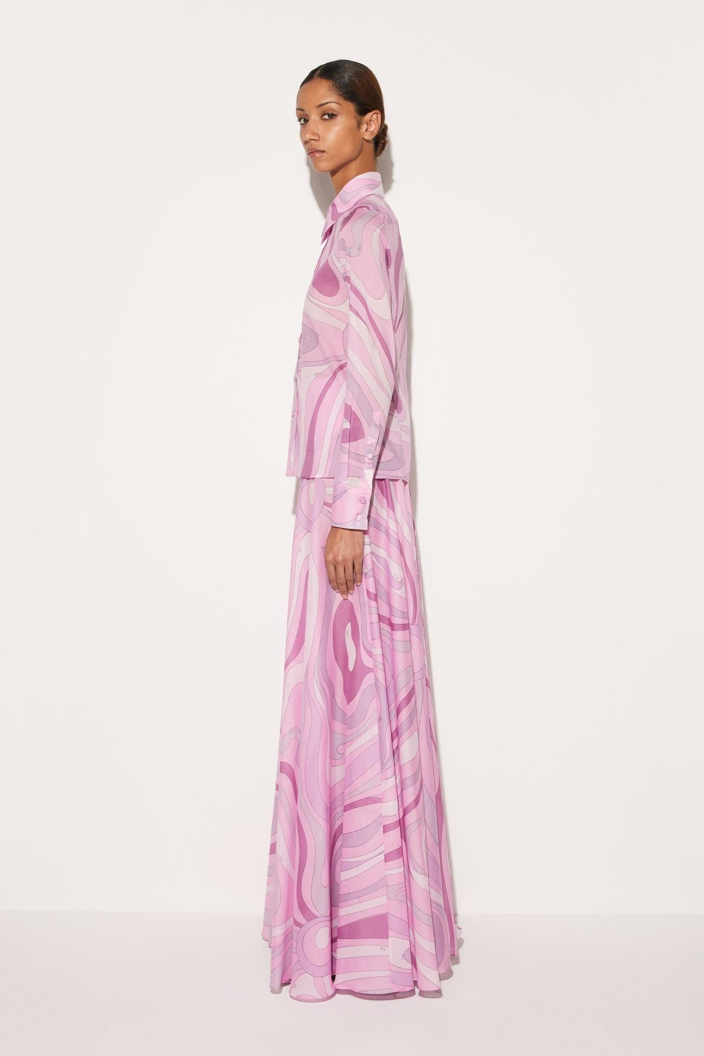 PUCCI Tops And Shirts | Women Marmo-Print Cotton Shirt