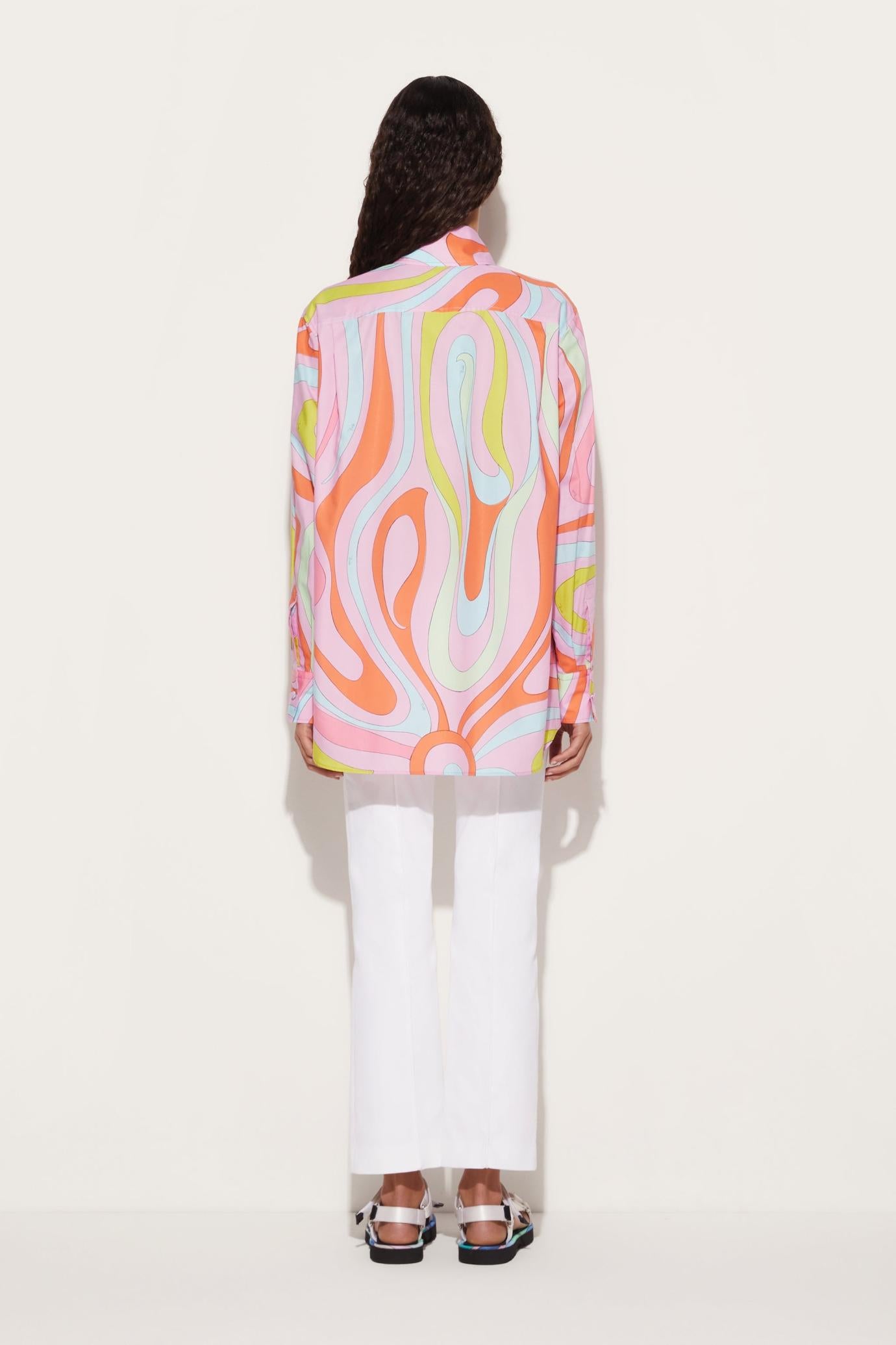 PUCCI Tops And Shirts | Women Marmo-Print Cotton Shirt